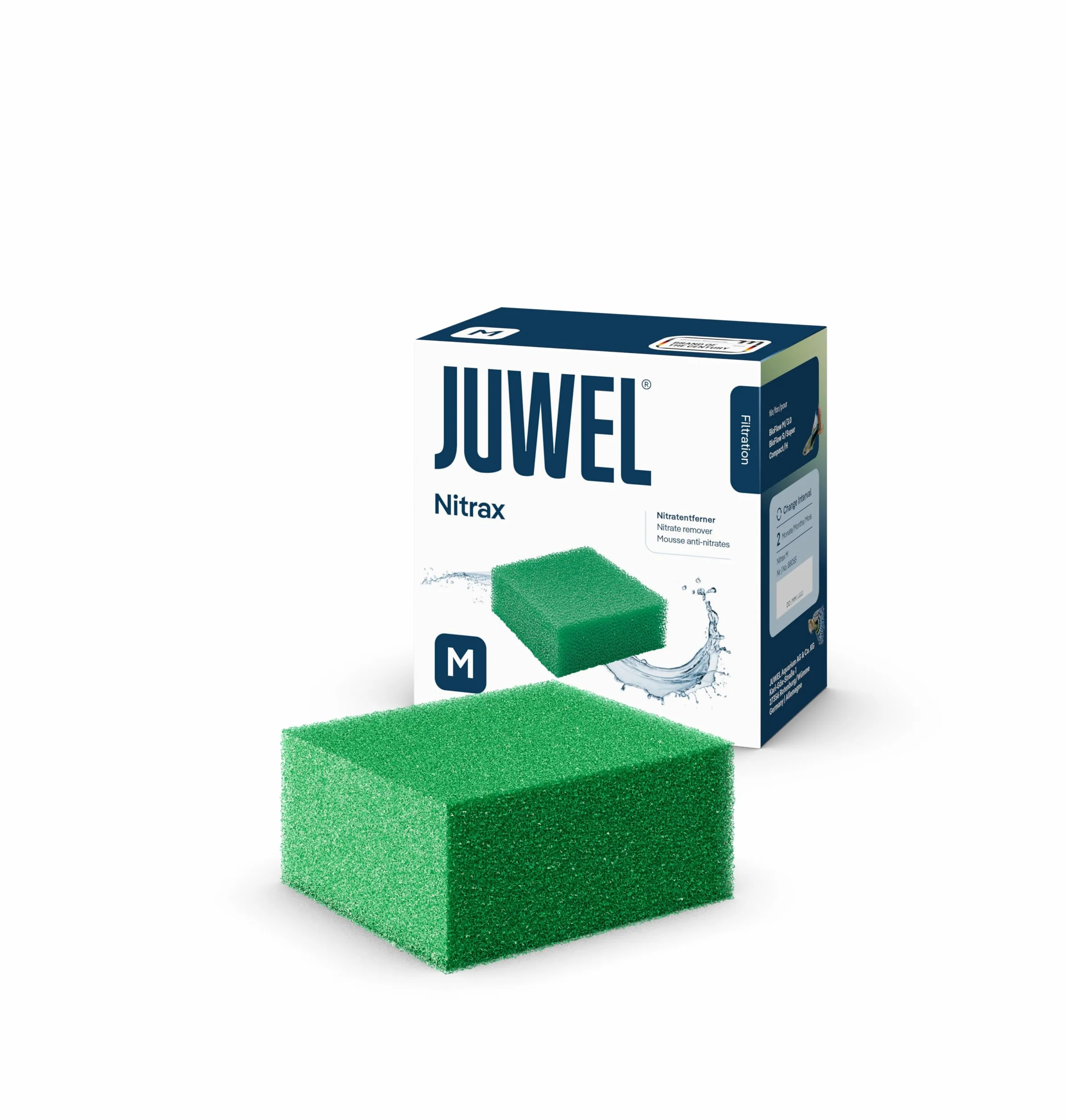 Juwel Mousse Filtrante pour Aquarium NITRAX Taille M Compact