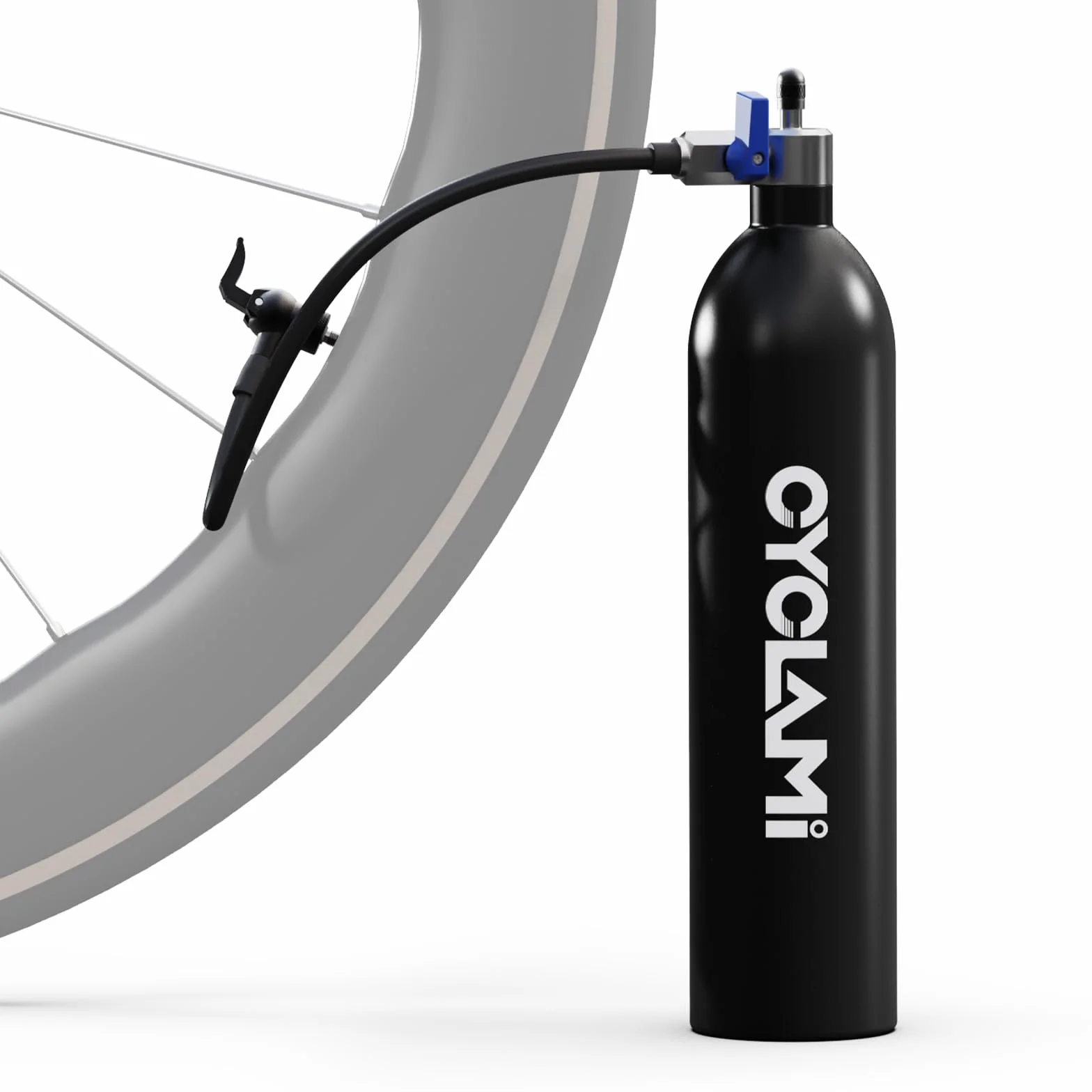 Pompe Compresseur Gonfleur Tubeless 1.3 litres, Gonfleur de Pneus - Pompe à Air pour Vélo de Route et de Montagne avec AV/FV