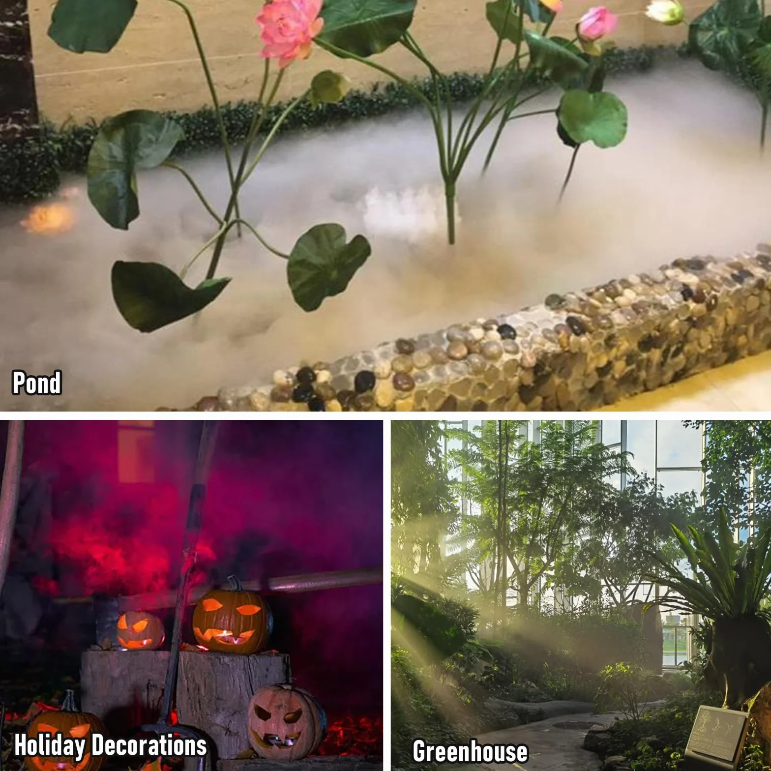 Brumisateur À Ultrasons 250W Résistant à l’Eau Tête Flottant pour Étang Halloween