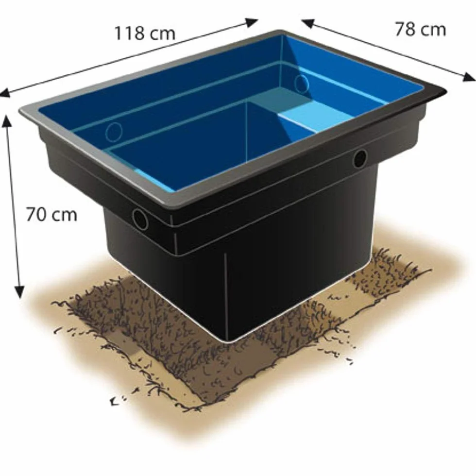 Ubbink Bassin préformé Quadra 520 L