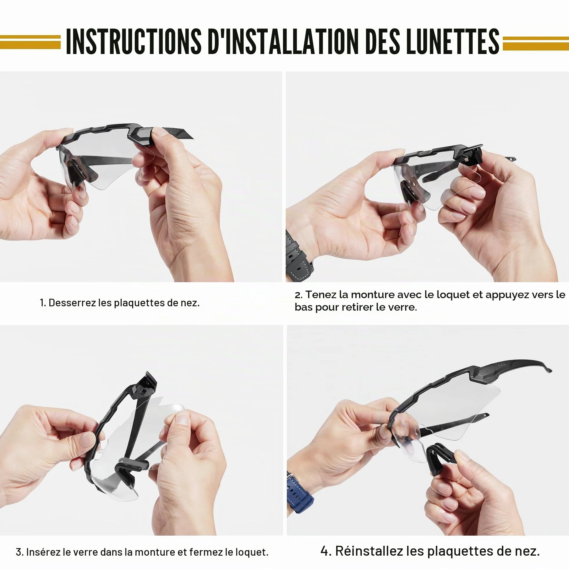 1TG Tactical Lunettes de vélo, airsoft, lunettes de protection tactiques, lunettes de sport, lunettes de soleil pour homme, femme, airsoft, paintball, chasse, CS, cyclisme, course, randonnée
