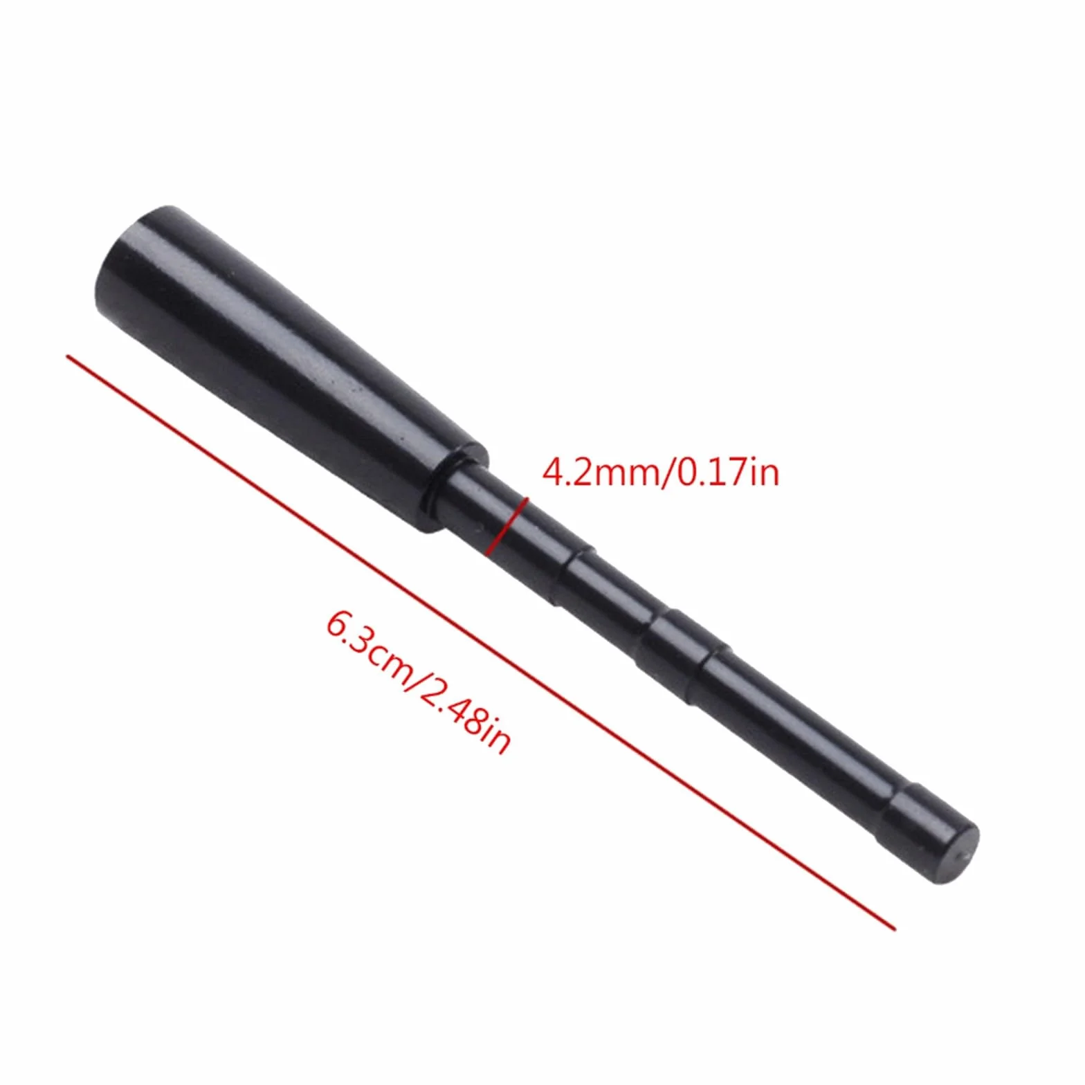 Lot de 10 embouts de flèches en aluminium avec embouts de flèches et embouts de flèches pour diamètre de 4,2 mm