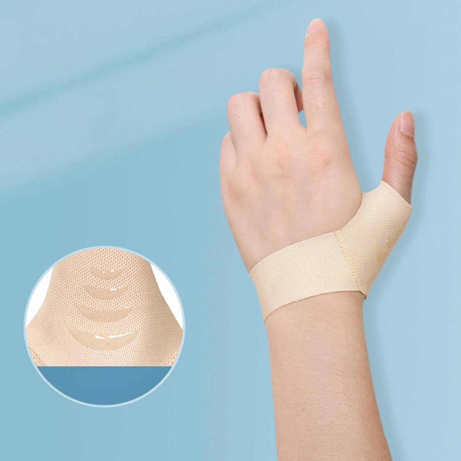 Pouce Poignet Couche Élastique Soutien - Orthèse Souple pour Homme et Femme