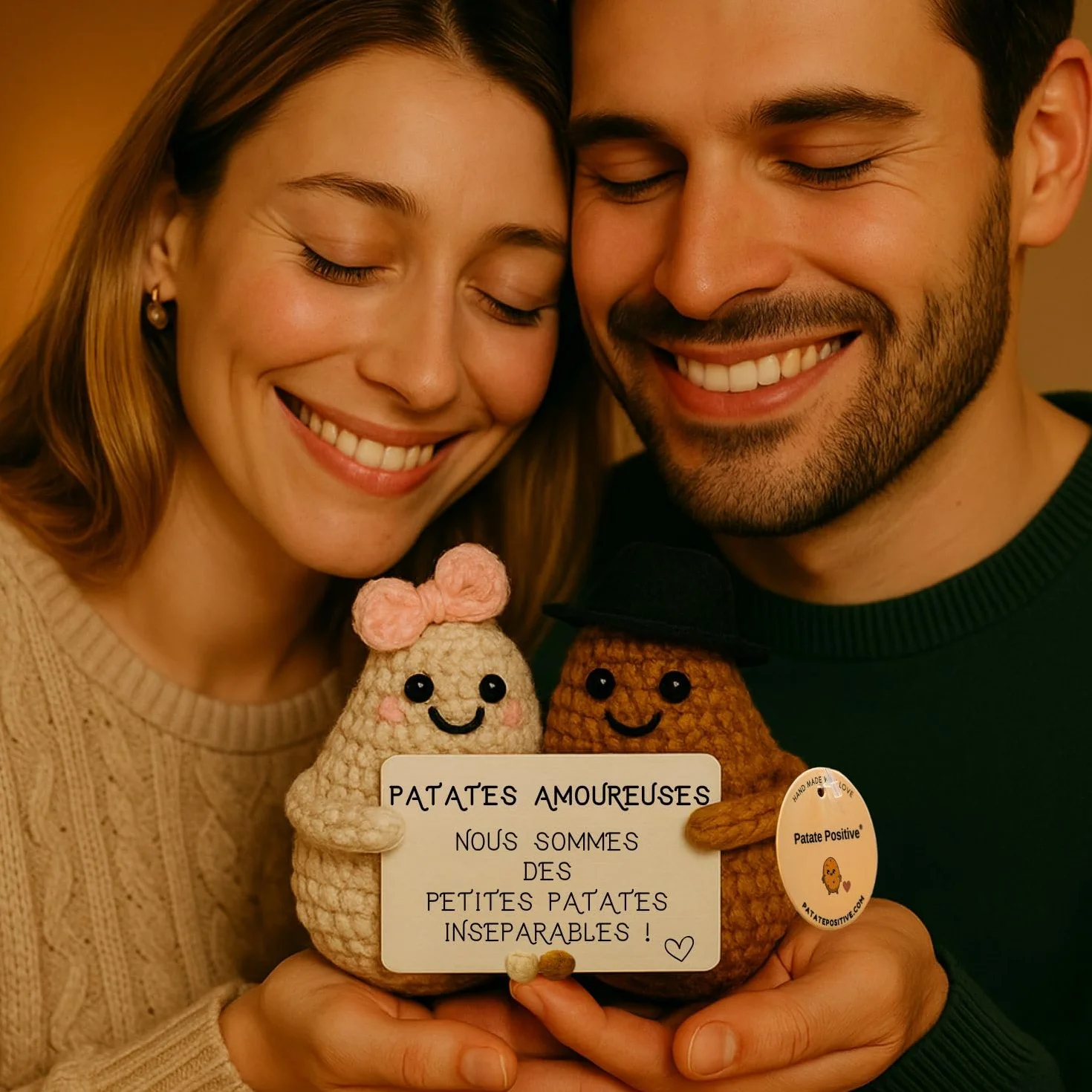 Patates Amoureuses Cadeau Romantique Elle & Lui Saint-Valentin Anniversaire Mariage Noces I Love You
