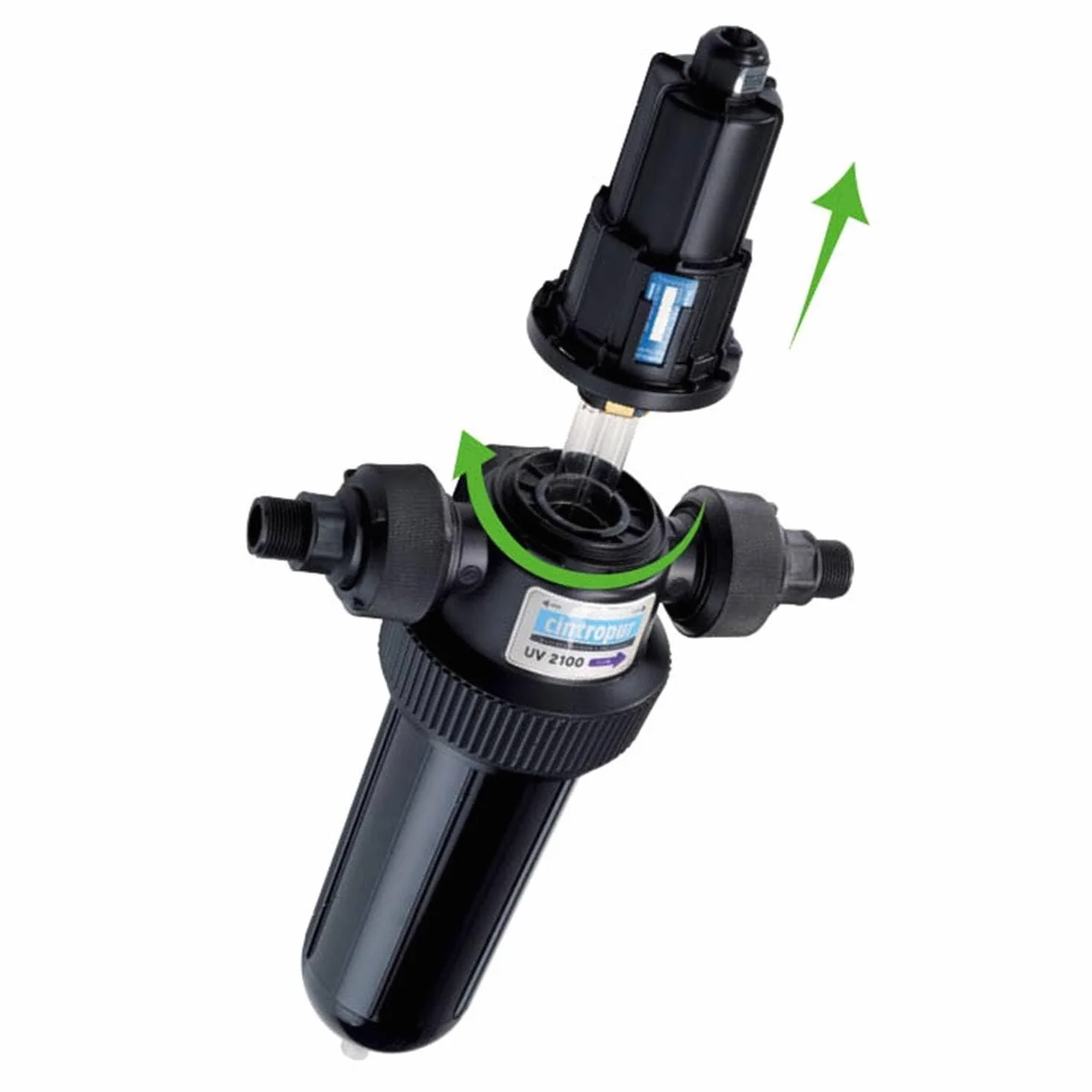 Cintropur STERILISATEUR Trio-UV 2100 26/34-230V 50Hz Désinfection eaux puits contaminées Préfiltre 25µm Filtre Charbon Actif