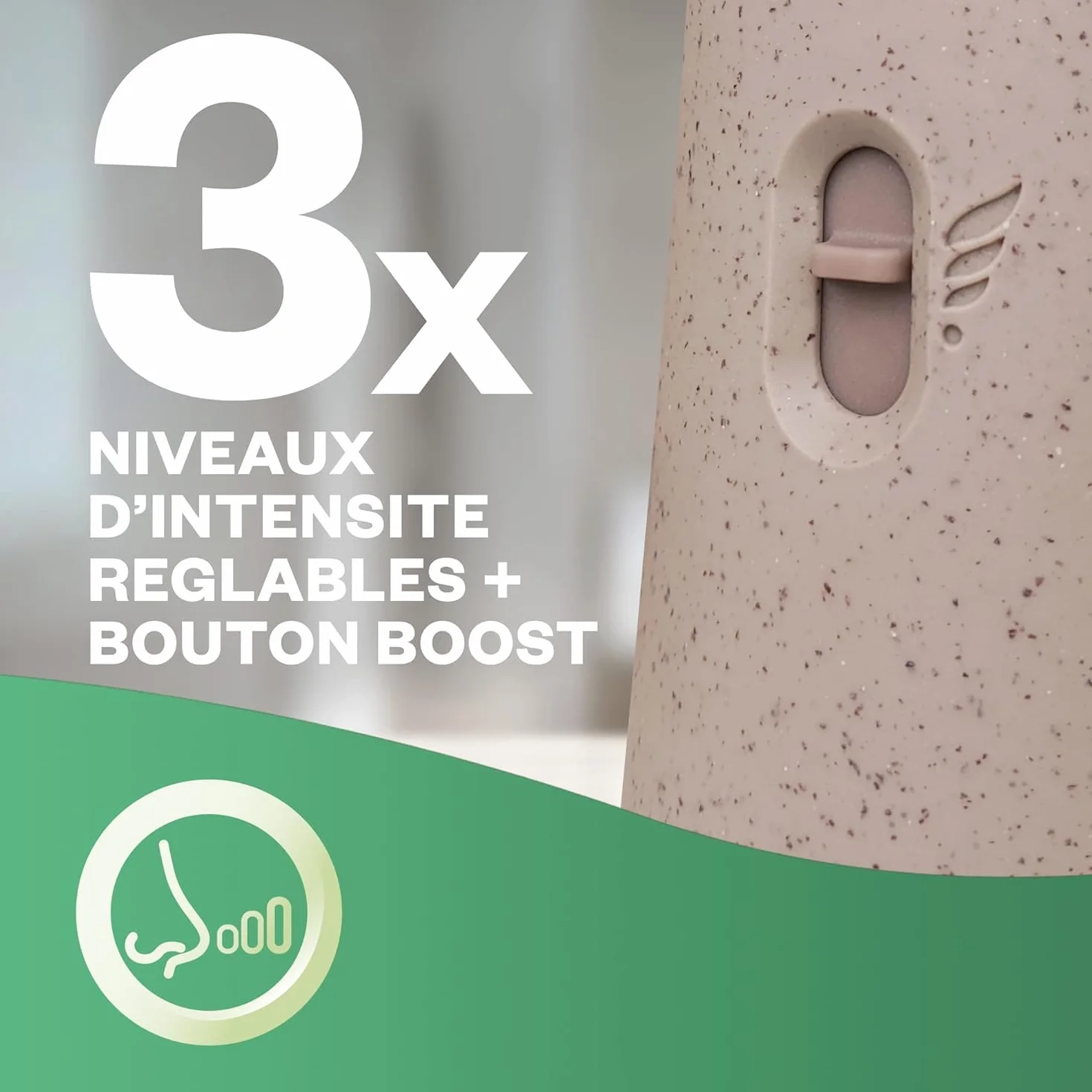 Air Wick Désodorisant Maison Spray Automatique Sans Gaz Active Fresh 1 Diffuseur 2 Recharges Fleur de Cerisier Framboise