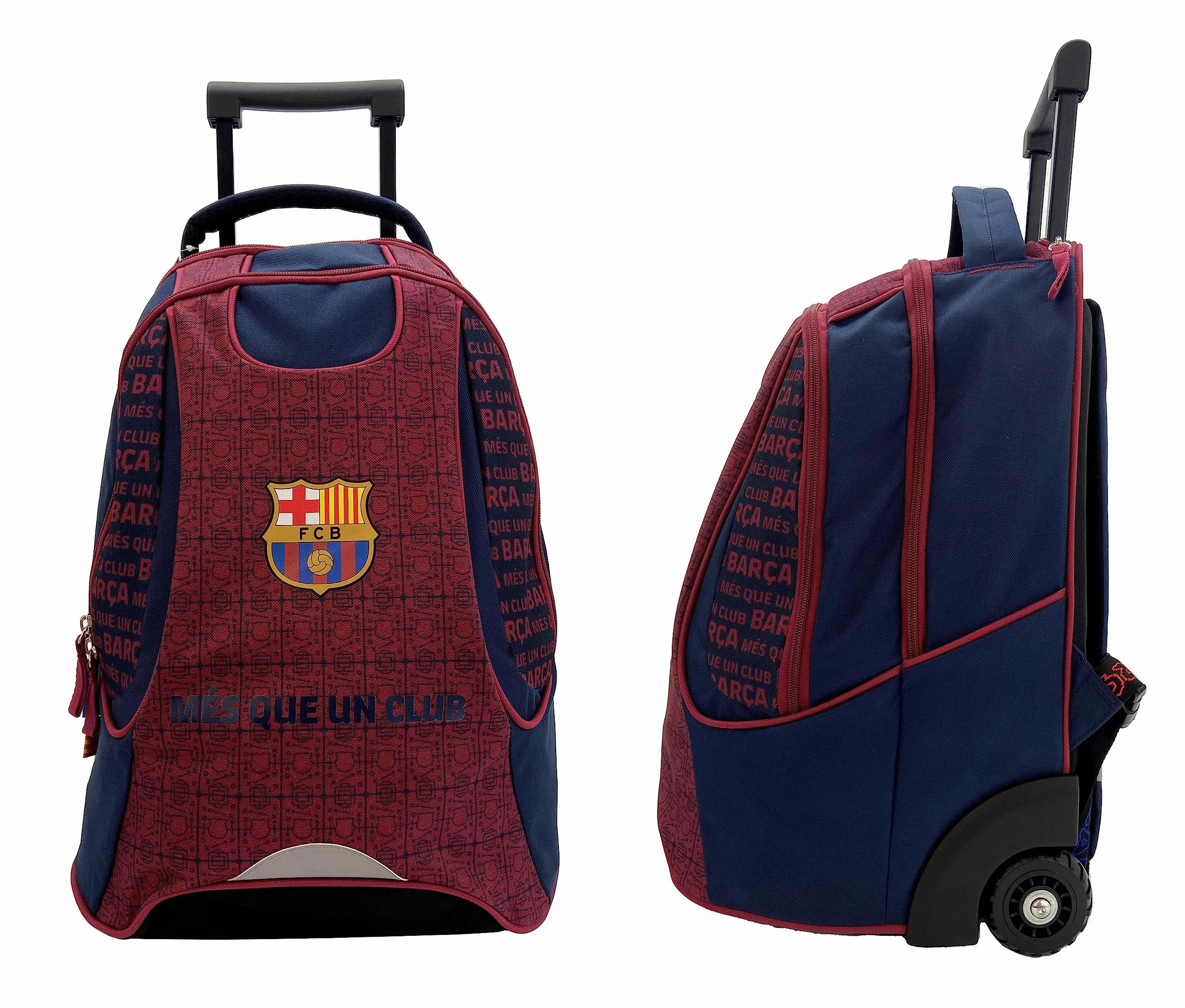 F.C. Barcelona Sac à Dos Scolaire à roulettes Barça - Collection Officielle