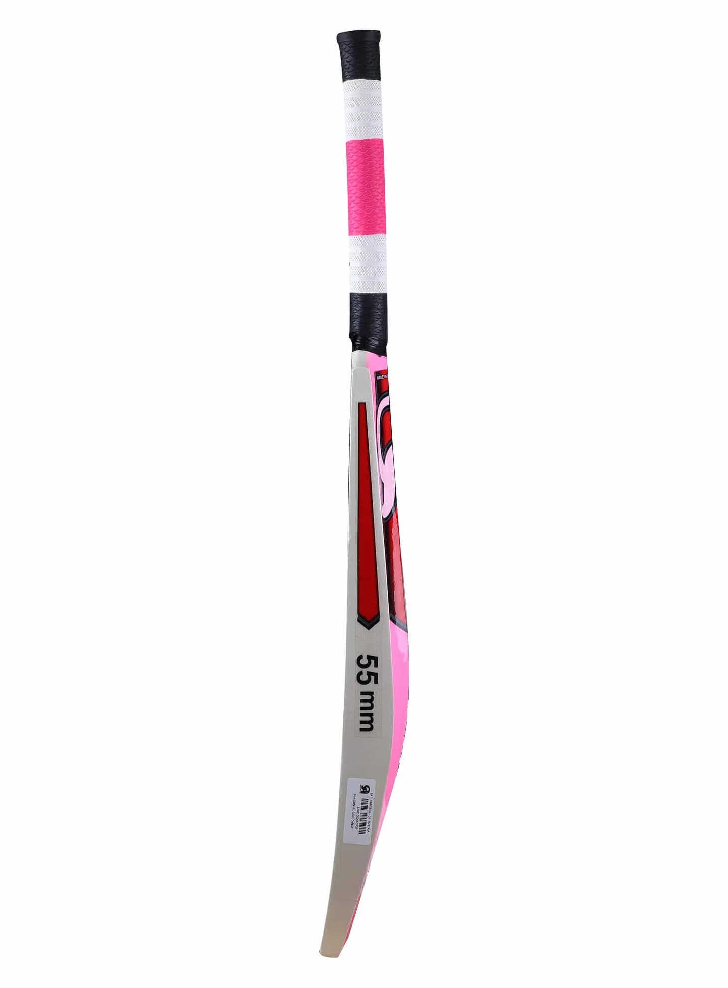 CA Rustam Tape Ball Cricket Bat en bois de saule rose pour adultes
