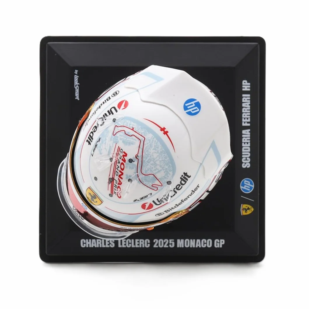 Casque Ferrari Charles Leclerc n° 16 2ème GP Monaco 1/5 LookSmart