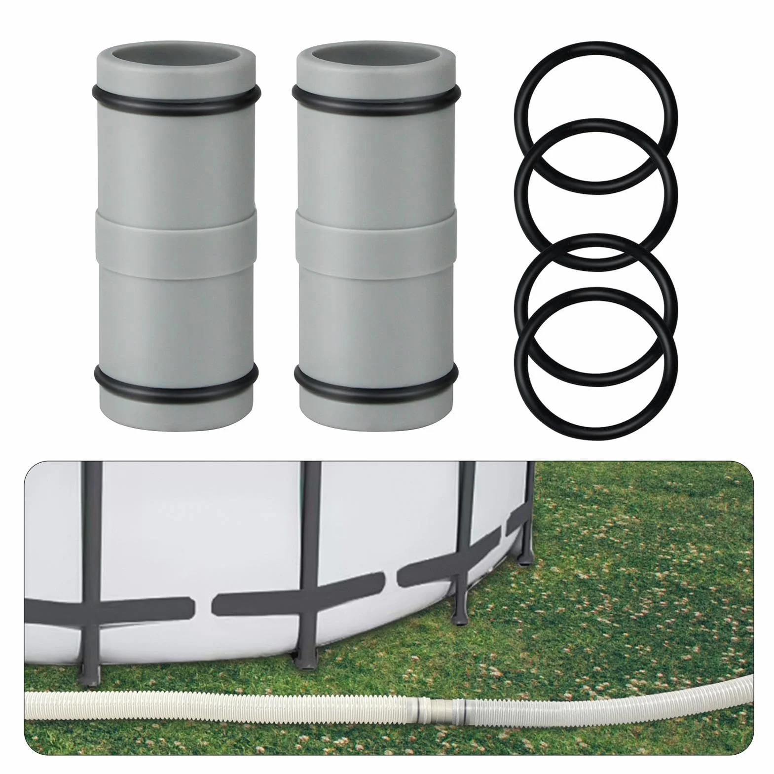 Raccord Tuyau Piscine 32mm Adaptateur Pompe Connecteur