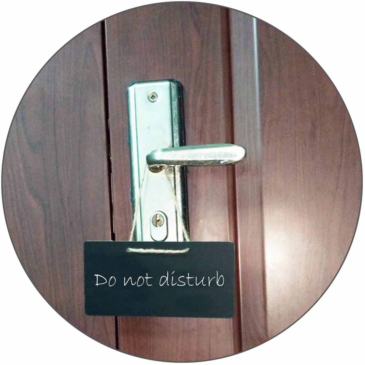 Woohome 10 PCS Mini Holz Tafel avec Chaîne Suspendue, Bois Effaçable Message Board