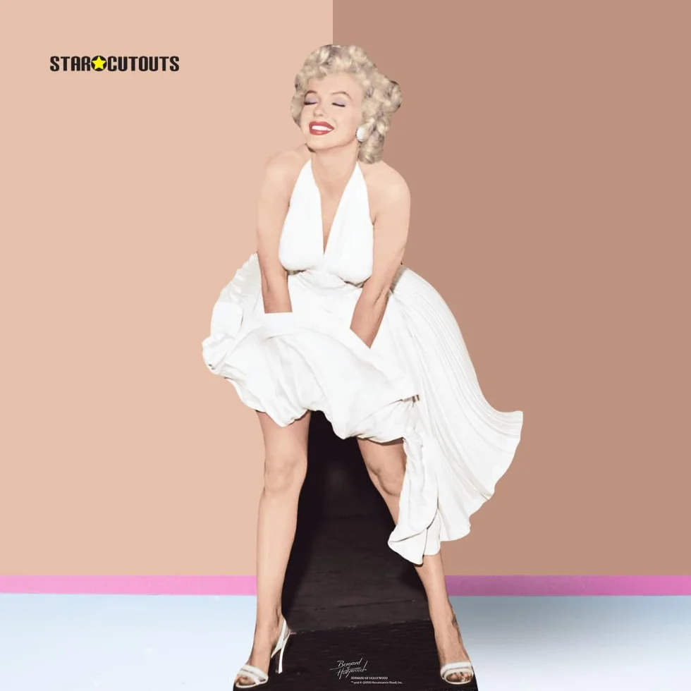 Star Cutouts Stsc279 Figurine Géante Marilyn Monroe Robe Blanche 157 Cm