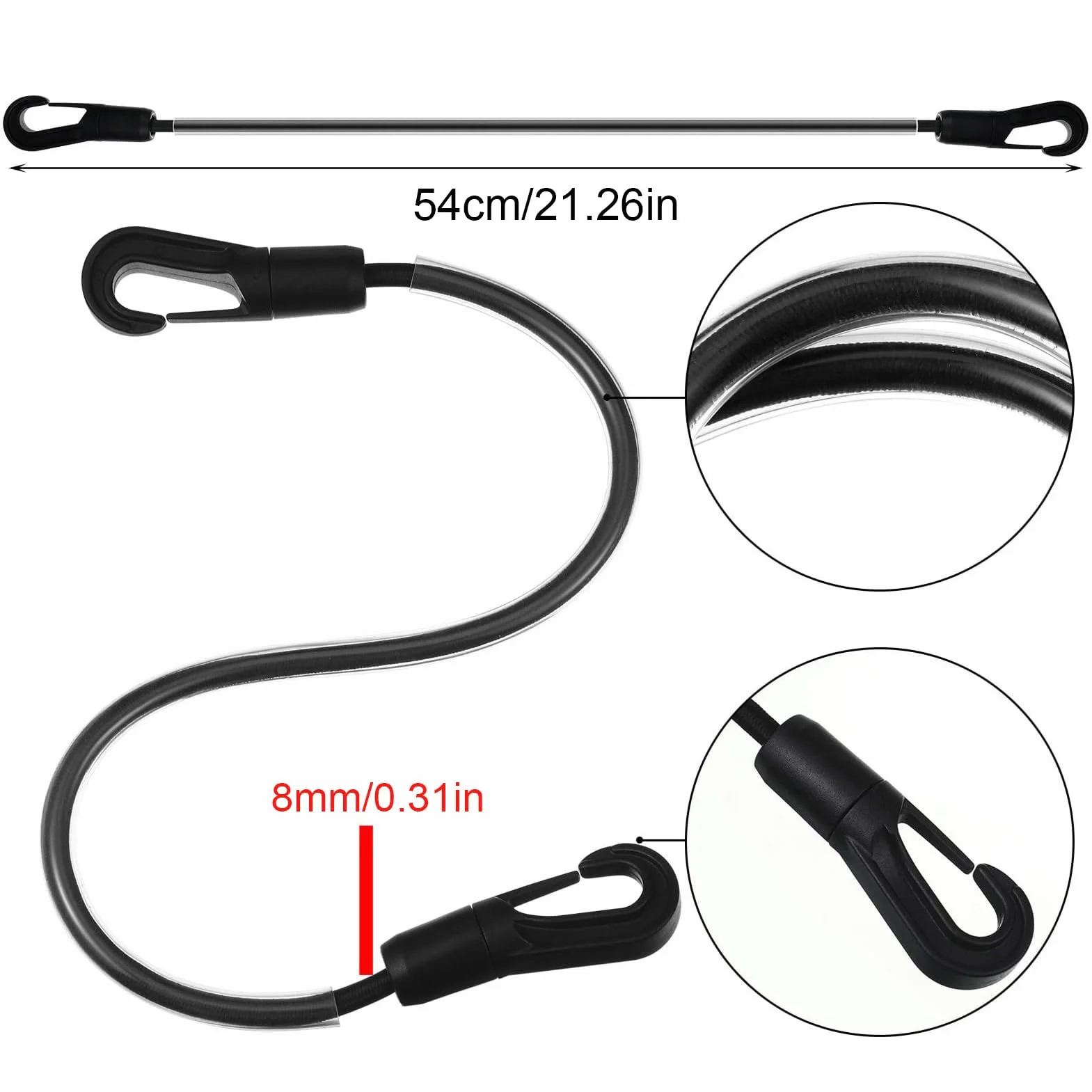 Generisch Sangles de jambe pour couvertures pour chevaux, équipement d'équitation 4 pièces, sangles de seau à chevaux, pour entraîneurs, vétérinaires, pilotes de compétition, stallmanagers, écoles de