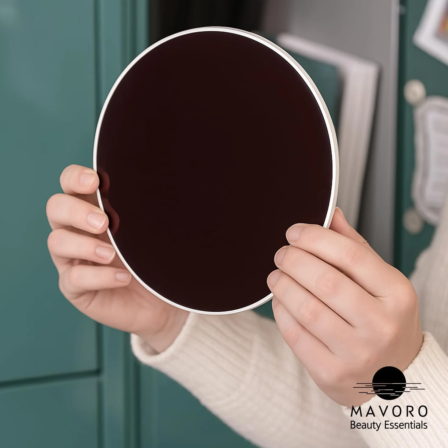 Mavoro Miroir de casier magnétique rond 17,8 cm Acrylique Incassable sans cadre Sécurité enfants