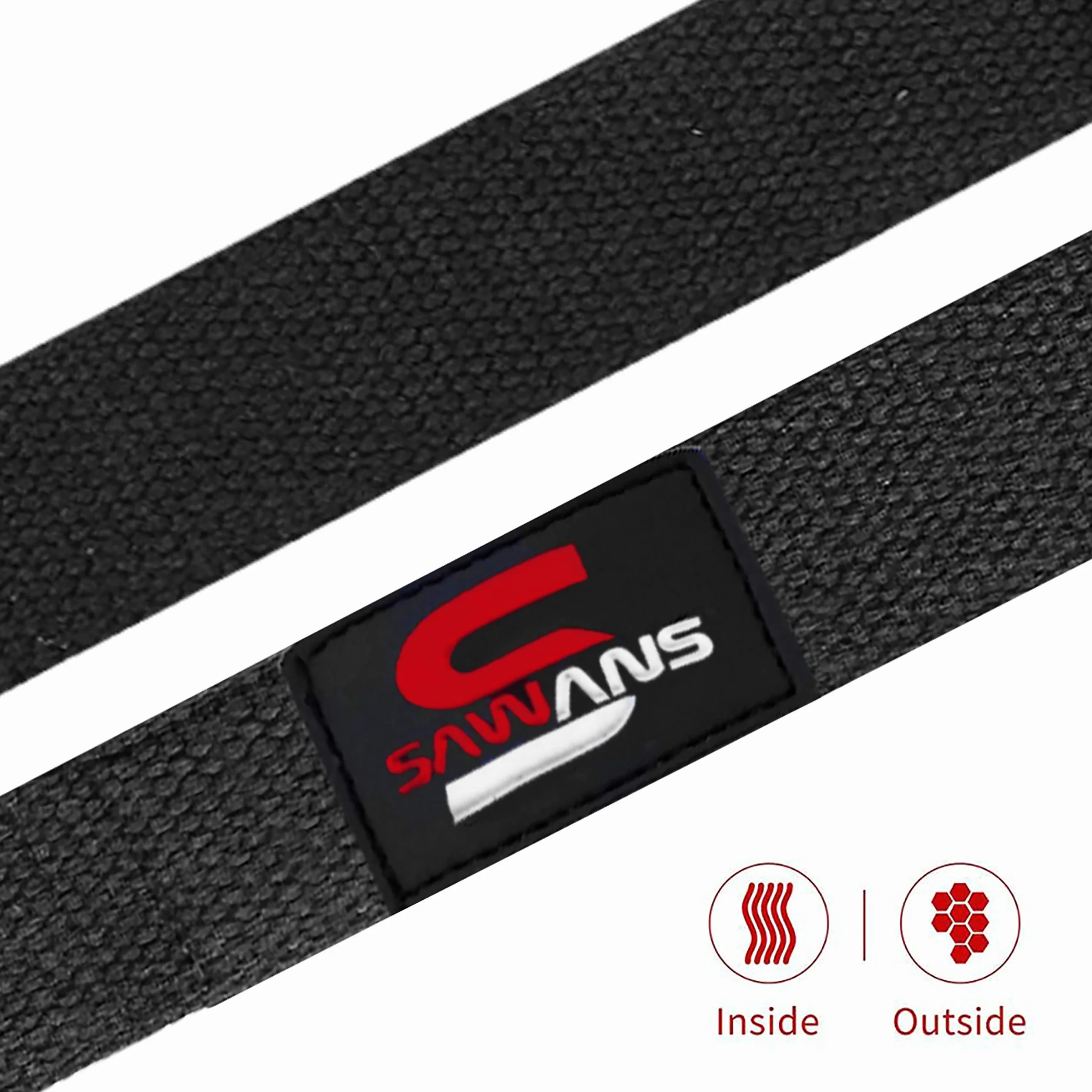 SAWANS Sangles d'haltérophilie rembourrées néoprène pour Musculation Levage Poids Poignets Support