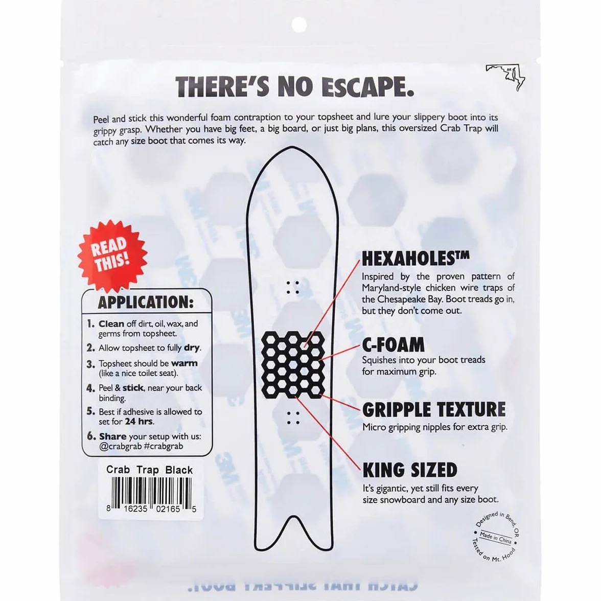 CRAB GRAB Crab Trap Stomppad 2025 Black White Swirl
