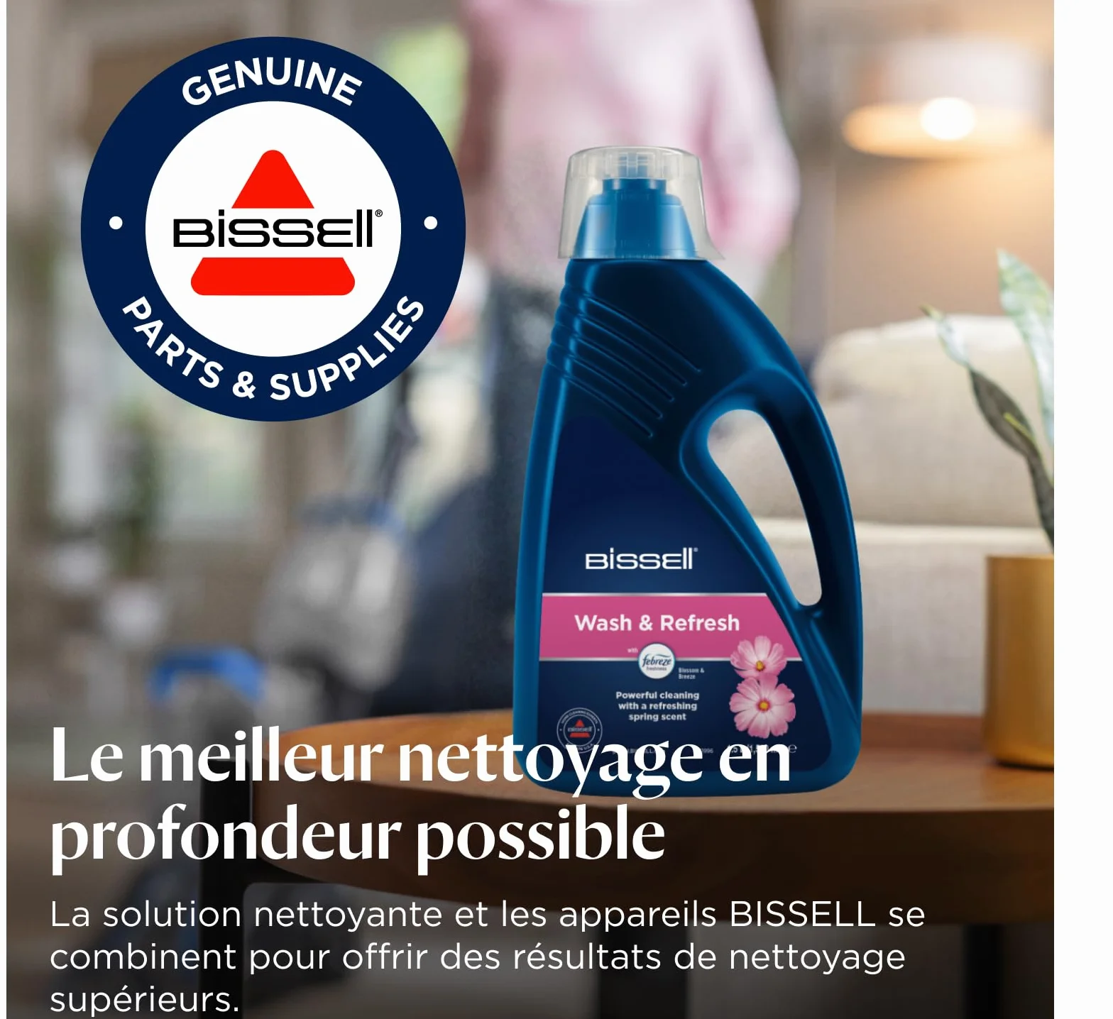 BISSELL 1078N Wash & Refresh Febreze Blossom & Breeze 1,5 L solution nettoyage moquettes tapis