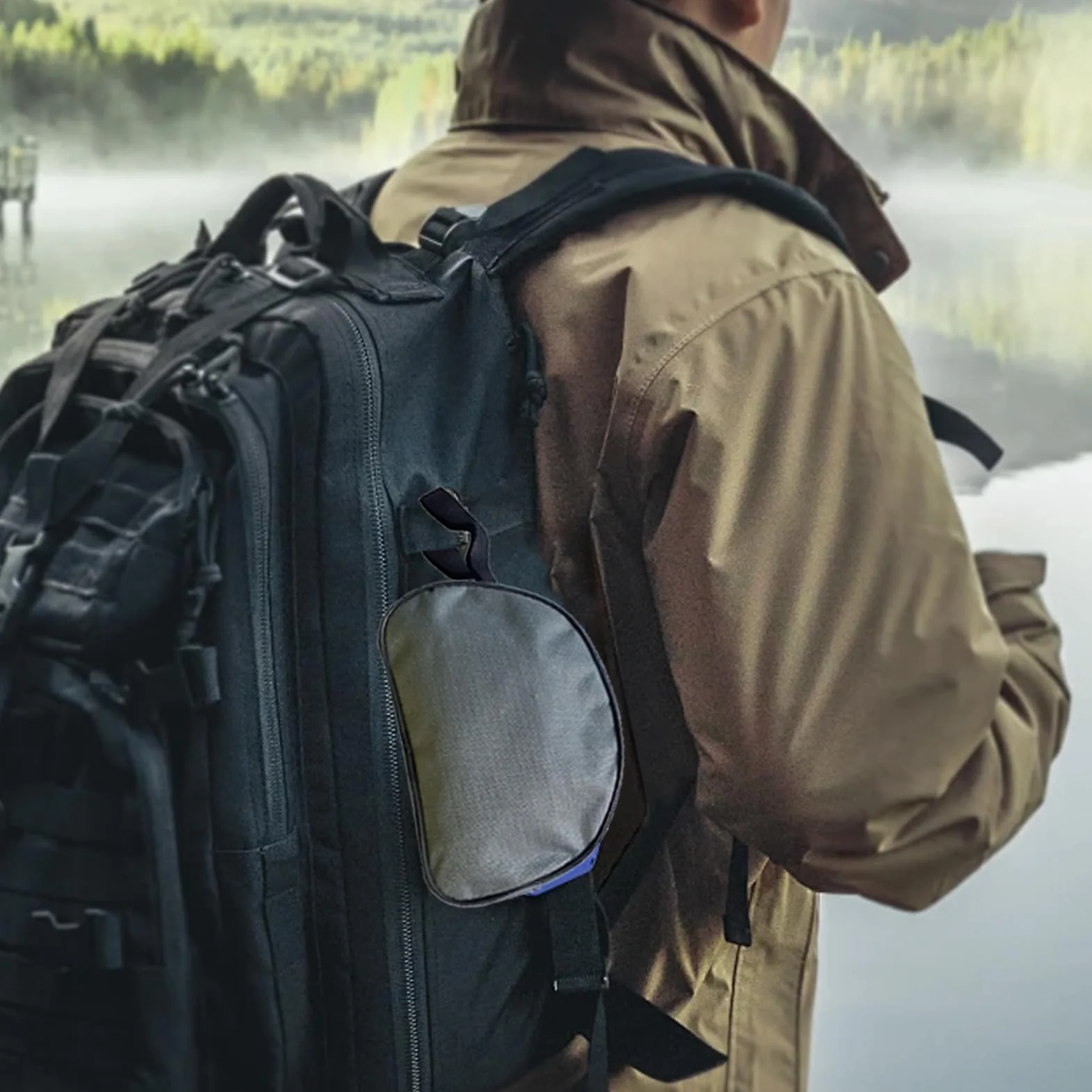 Générique Sac à Crampons de Poche – Tissu Oxford avec revêtement imperméable | Sac d'escalade de Rangement | Étui à Crampons pour la randonnée en Alpinisme et Les Aventures en Plein air