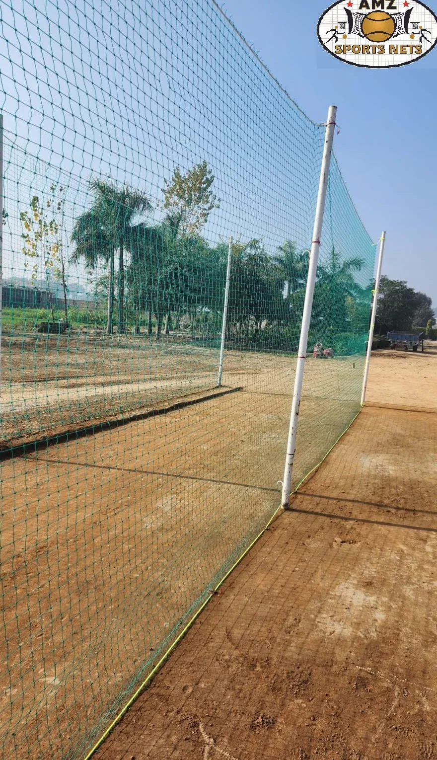 AMZ Sports Nets Filet d'entraînement de cricket régulier pour sports de plein air sur le terrain (1,5 mm d'épaisseur)