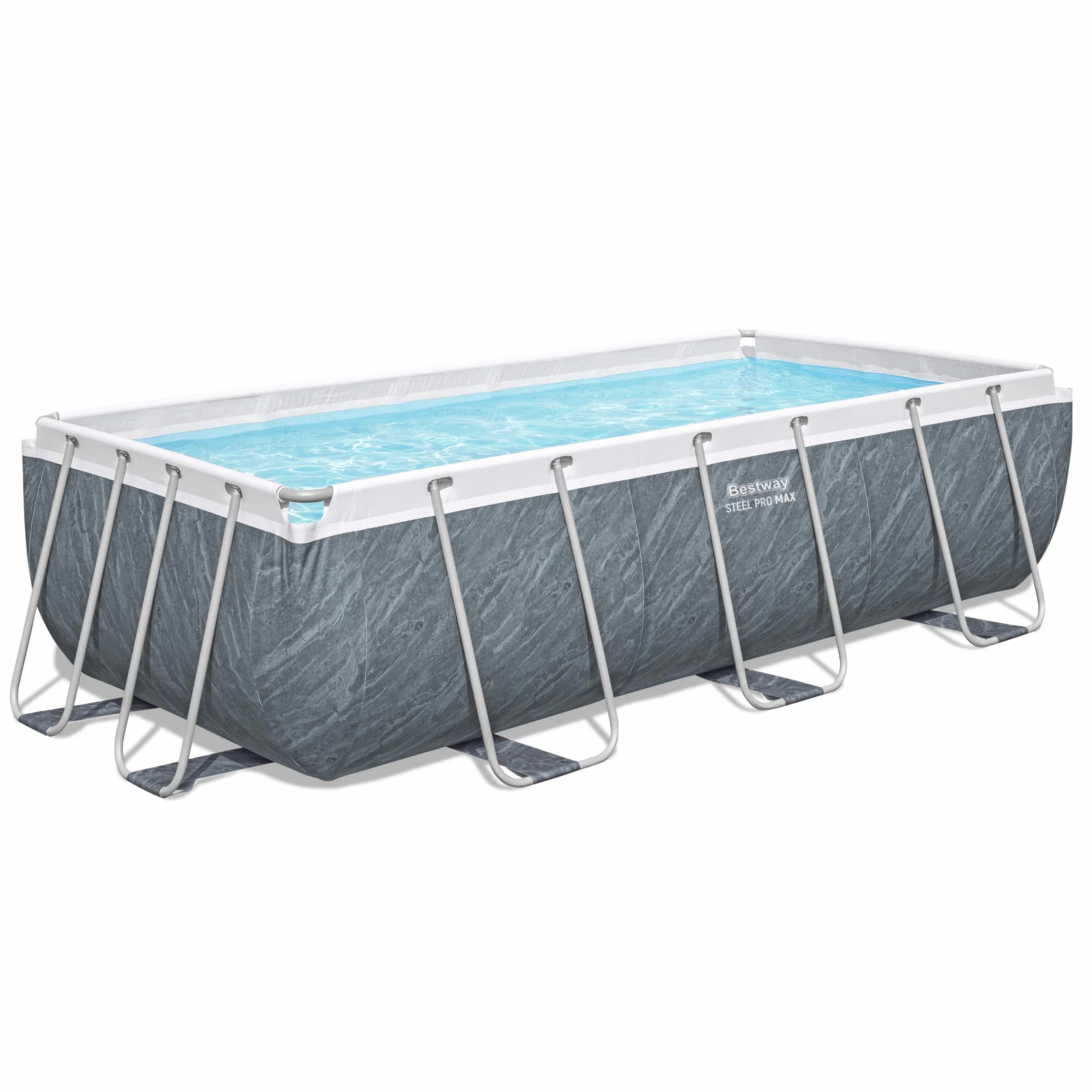 Bestway Steel Pro Max Kit Piscine Hors Sol 404 x 201 x 100 cm Gris