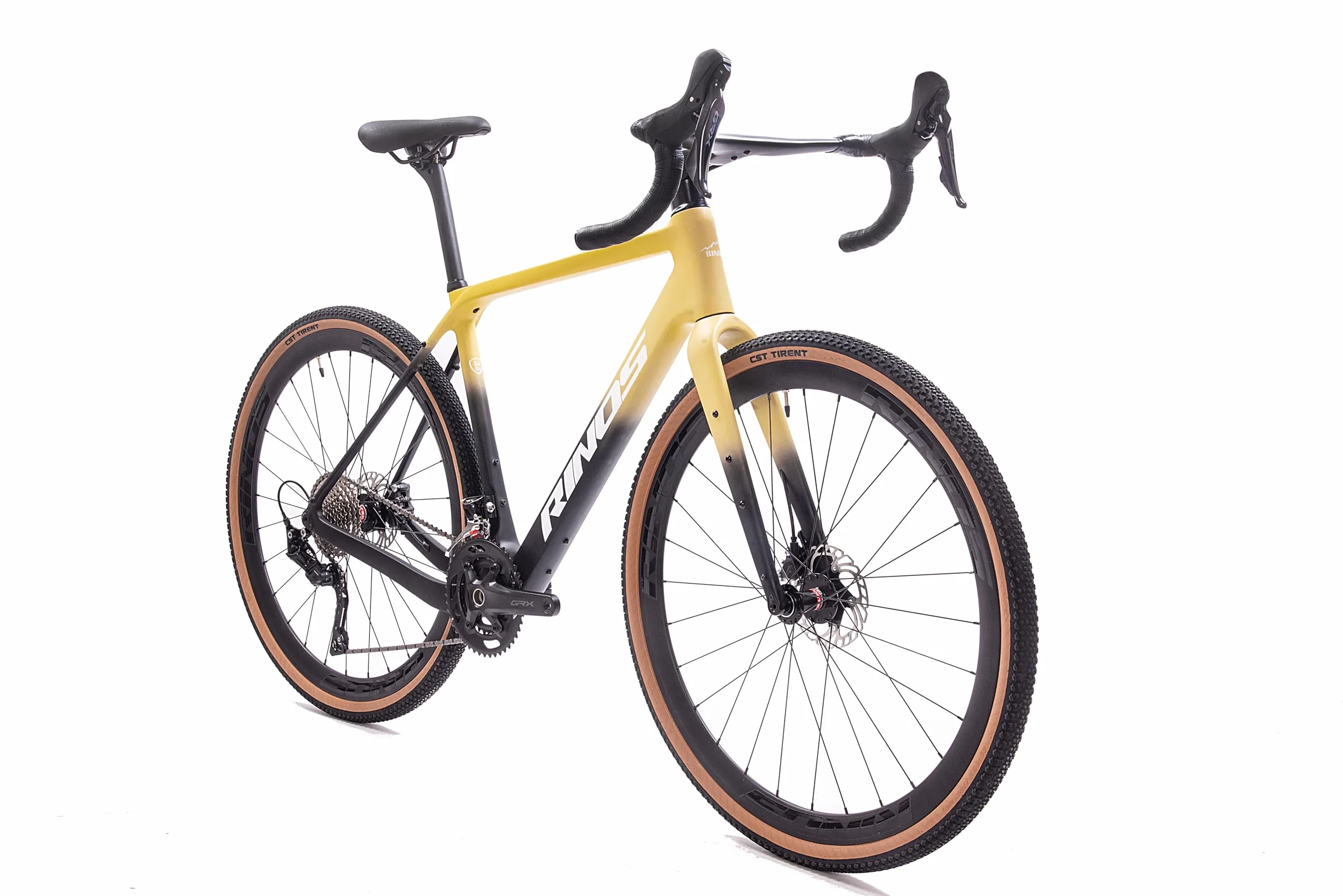 Rinos Sandman 6 Vélo Gravel Carbone 9,8 kg GRX 600 2x11 Vitesses Freins Hydrauliques Pneus 700x40C Bikepacking