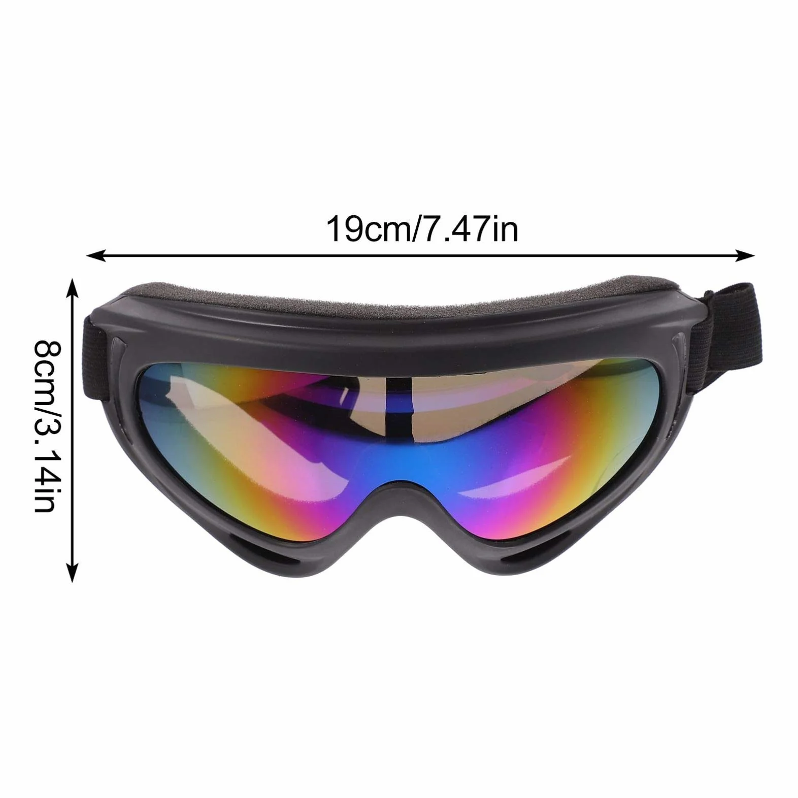 Luxshiny 1 paire Lunettes de Protection Vent pour Ski Cyclisme Pours Événements Plein Air Légères et Confortables Compatible avec Divers Casques