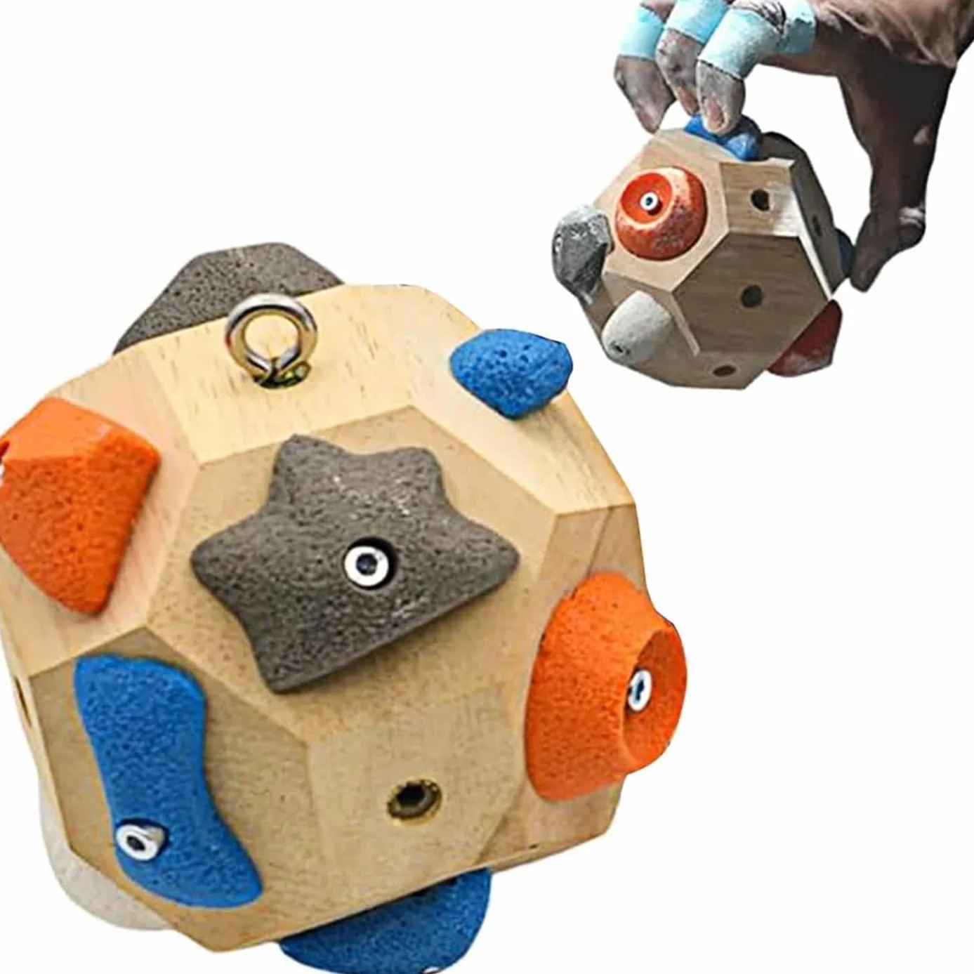 Blocs de Boulder Fabriqués à la Main, Balle d'Escalade d'Entraînement de la Force des Doigts, Cadeaux de Bloc d'Entraînement de la Force des Doigts pour Grimpeurs de Rocher