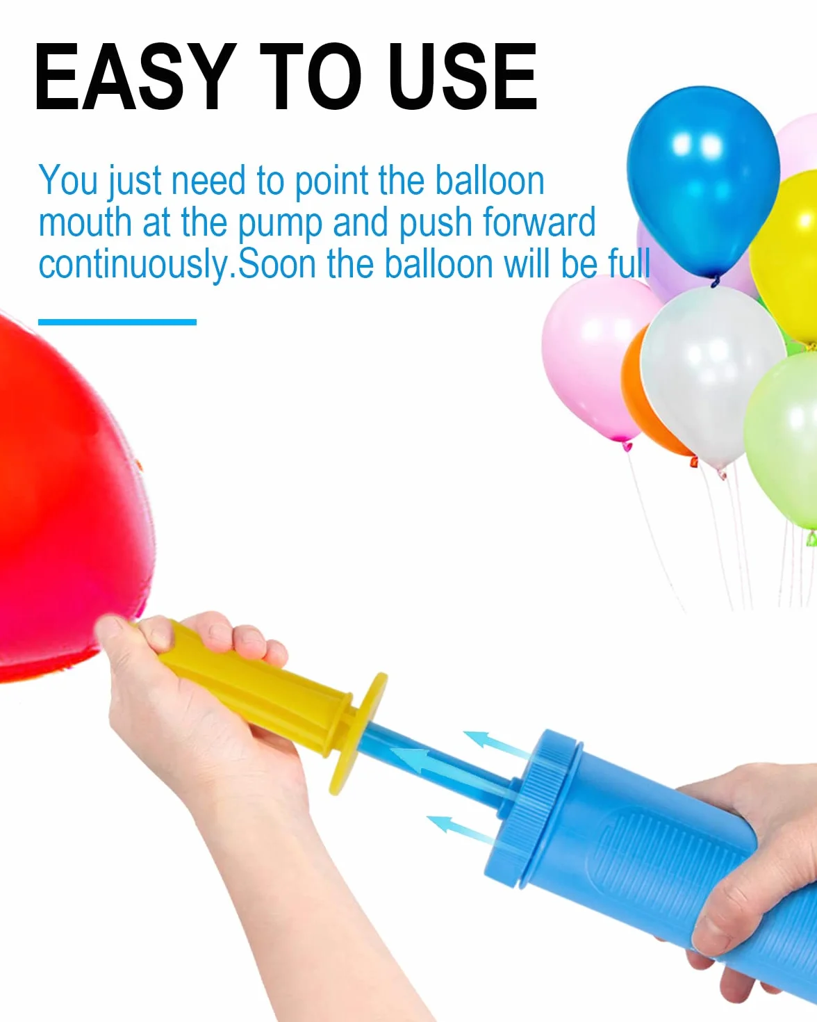 Pompe à Ballon à Main pour Mariage et Décoration d'Anniversaire