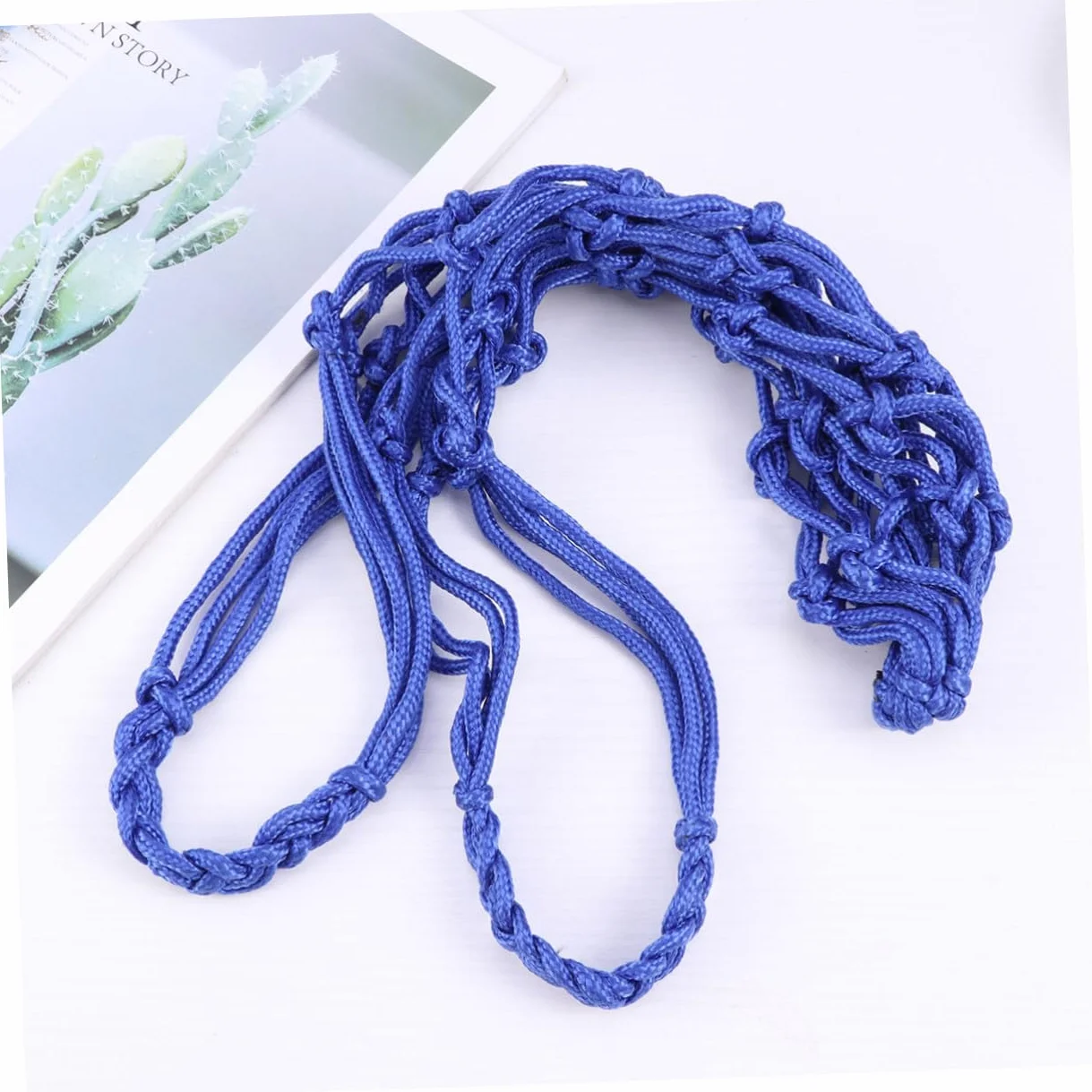 de Rangement Maille Nylon Renforcé avec Cordon de Serrage de Transport pour Ballon de Basket Football Bleu et Résistant à Eau pour Écoles et Entraînements