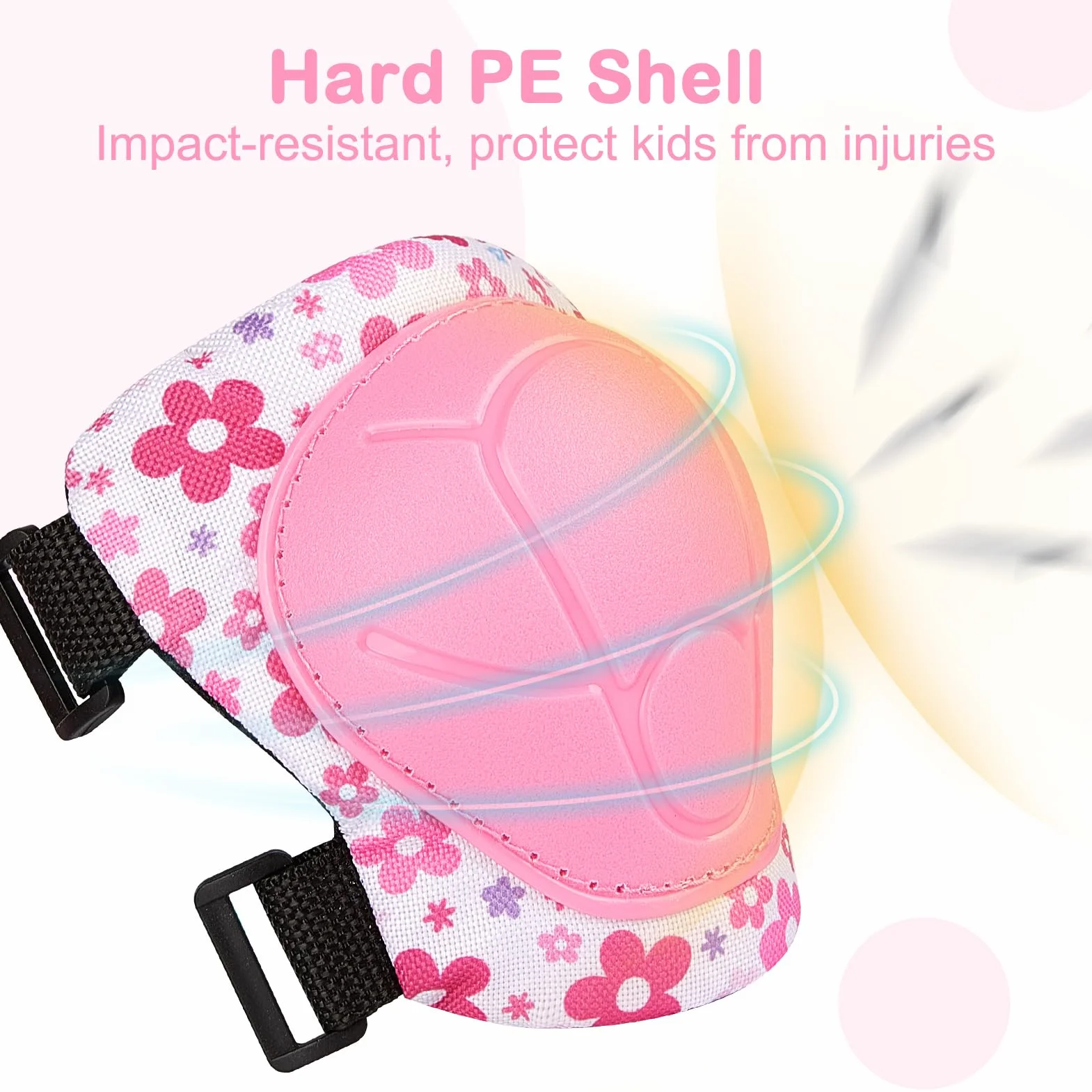 MHJY Genouillère Enfant Protection Roller Velo Fille Coudières Protège-Poignets Garçons Protege Genoux 7 en 1 pour Velo Skateboard Trotinette Patinage 3-8 Ans