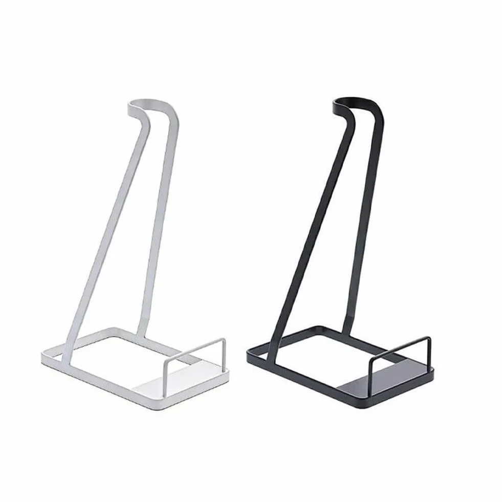 Support de rangement pour aspirateur sans perçage, base en acier au carbone, support de sol robuste compatible avec V6, V7, V8, V10, modèles sans fil, noir et blanc, utilisation dans un placard à la