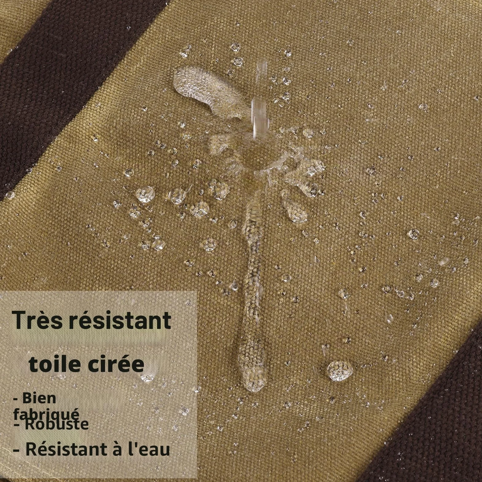 BONTHEE Porte-bûches Extra-Large Support de Bois de Chauffage en Toile imperméable avec bandoulière