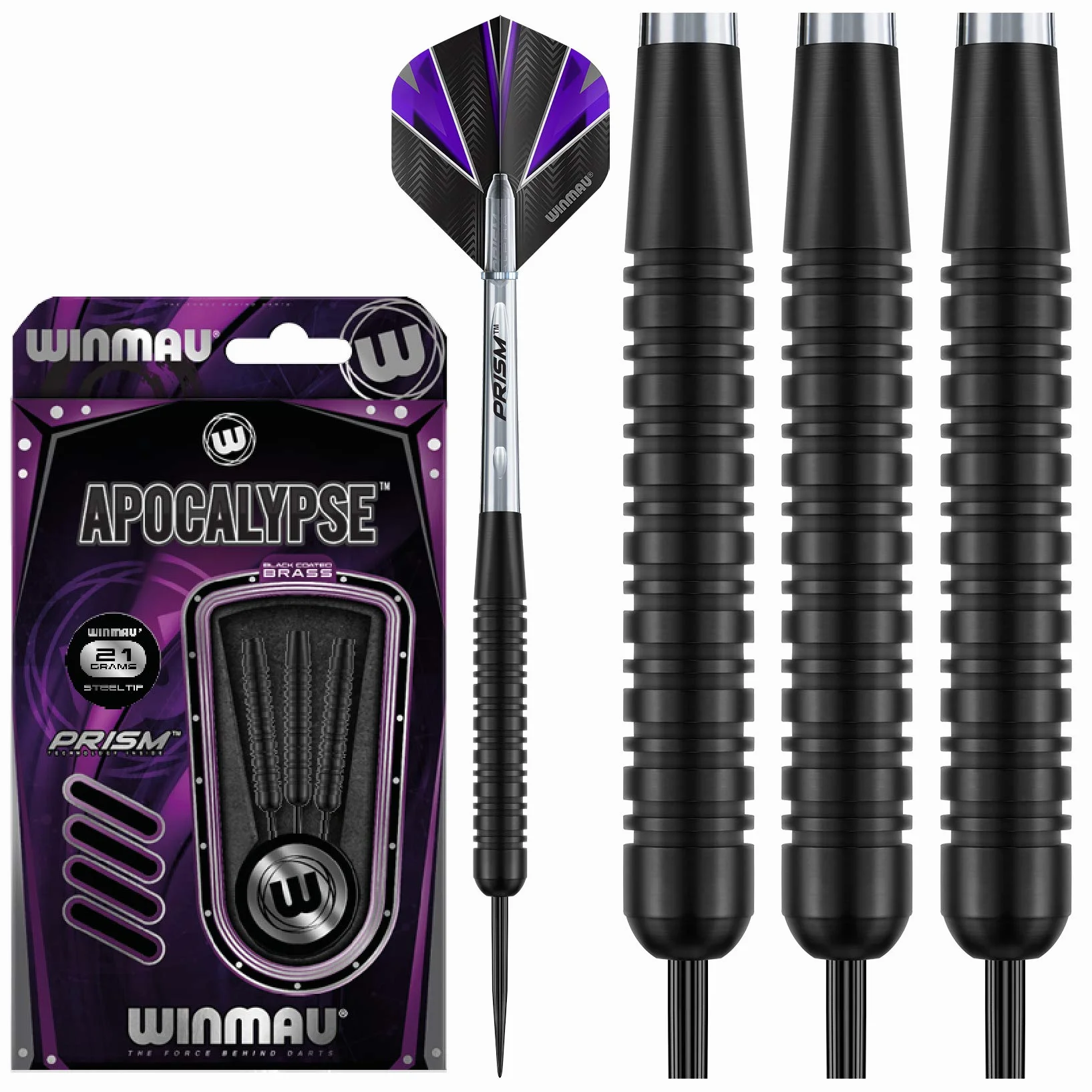 WINMAU Fléchettes en acier Apocalypse en laiton et laiton