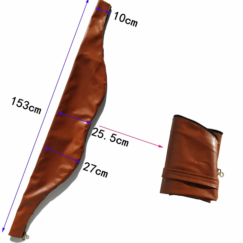 SHARROW Sac d'arc Traditionnel Arc Recourbé Longbow Housse Arc Housse Sac Cuir pour Tir à l'arc