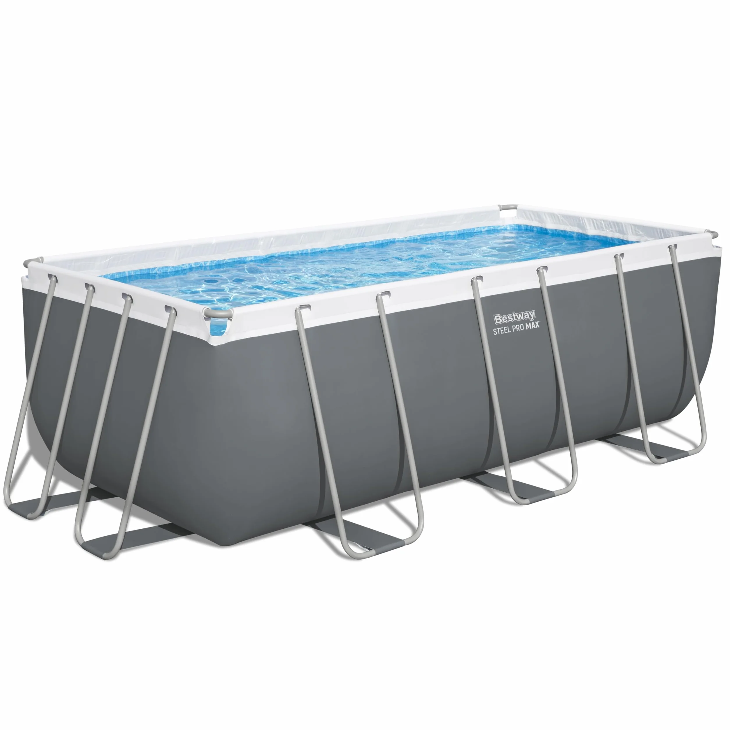 Bestway Steel Pro Max Kit Piscine Hors Sol 412 x 201 x 122 cm Gris foncé