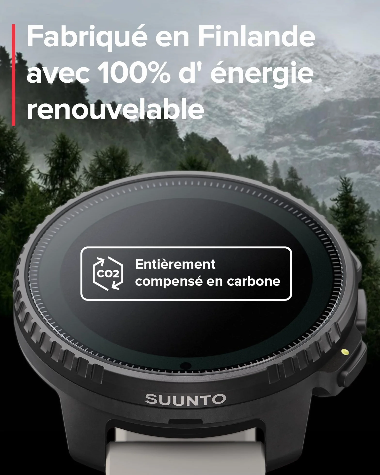 SUUNTO Vertical Montre Connectée Sport Homme GPS Tracker Activités Cardiofréquencemètre Altimètre Baromètre Chargement Solaire