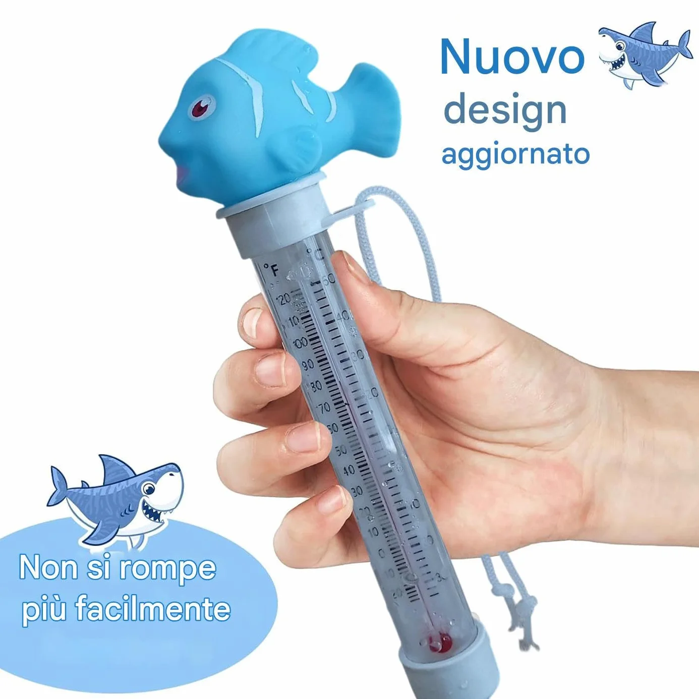 Temperature Meter 3 Pouce Pool Water Gauge Précis Cartoon Thermometer Shock Resistant Design Reliable Water Tester