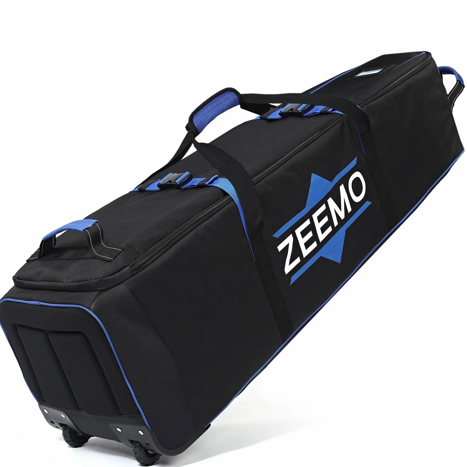 ZEEMO Golf Travel Bag, Full-Open Protective&Wheeled Airline-Approved Case for Clubs, Cart&StandBag, Soft-Sided Waterproof Cover Made of Heavy Duty Oxford