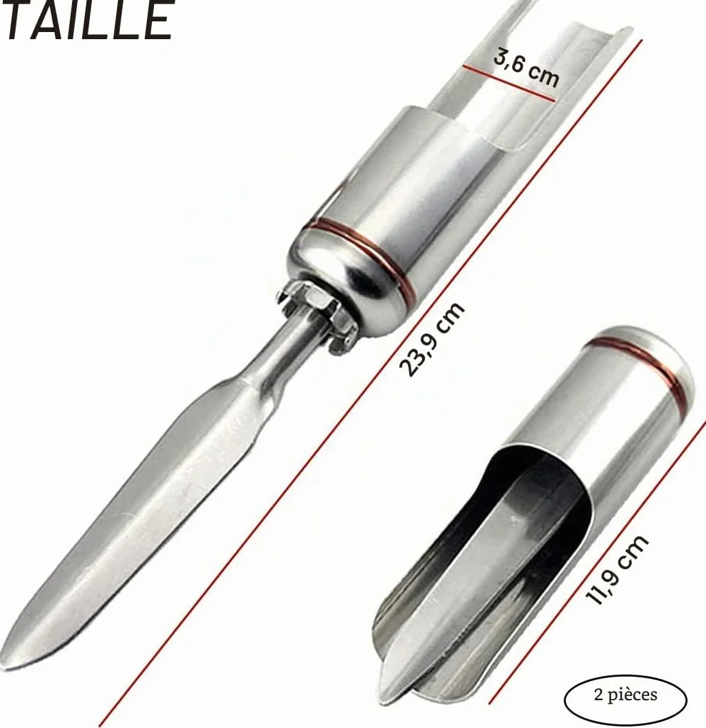 Support de Canne à Pêche Acier Inoxydable Universel Détachable Portable 2pcs