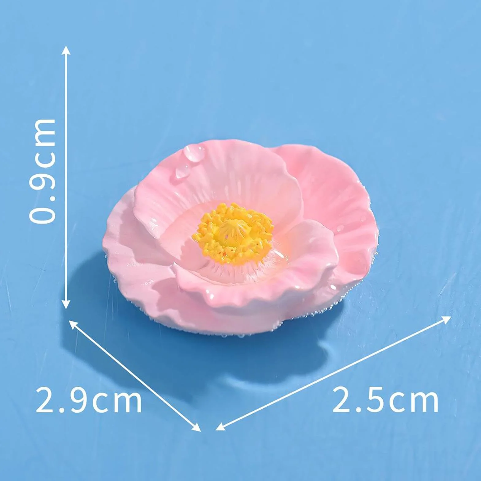 Abreuvoir à Abeilles 8 Fleurs Flottantes en Résine pour Jardin Bassin Oiseaux Sauvages