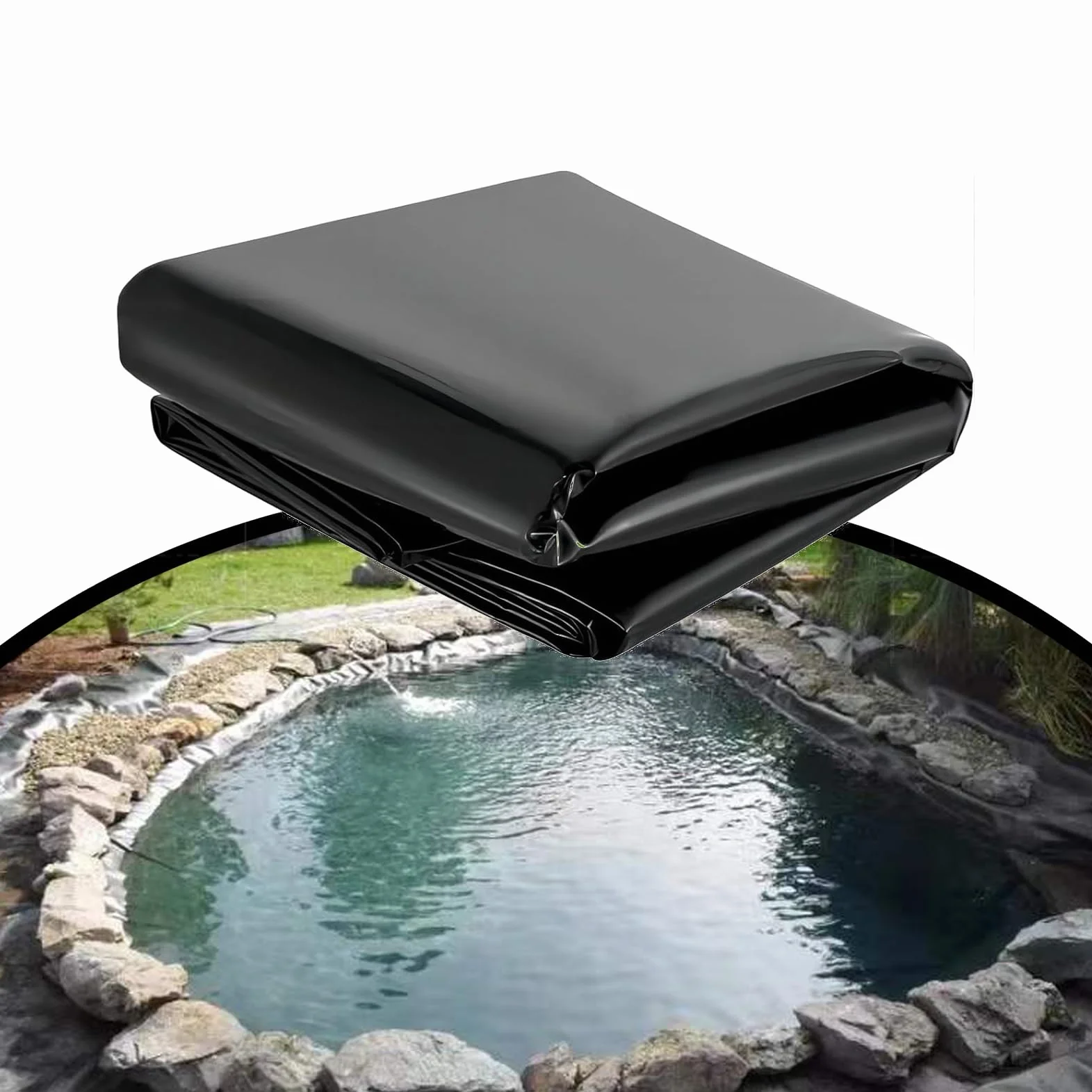 Bâche Bassin 4x6m Membrane Jardin Koi Fontaines