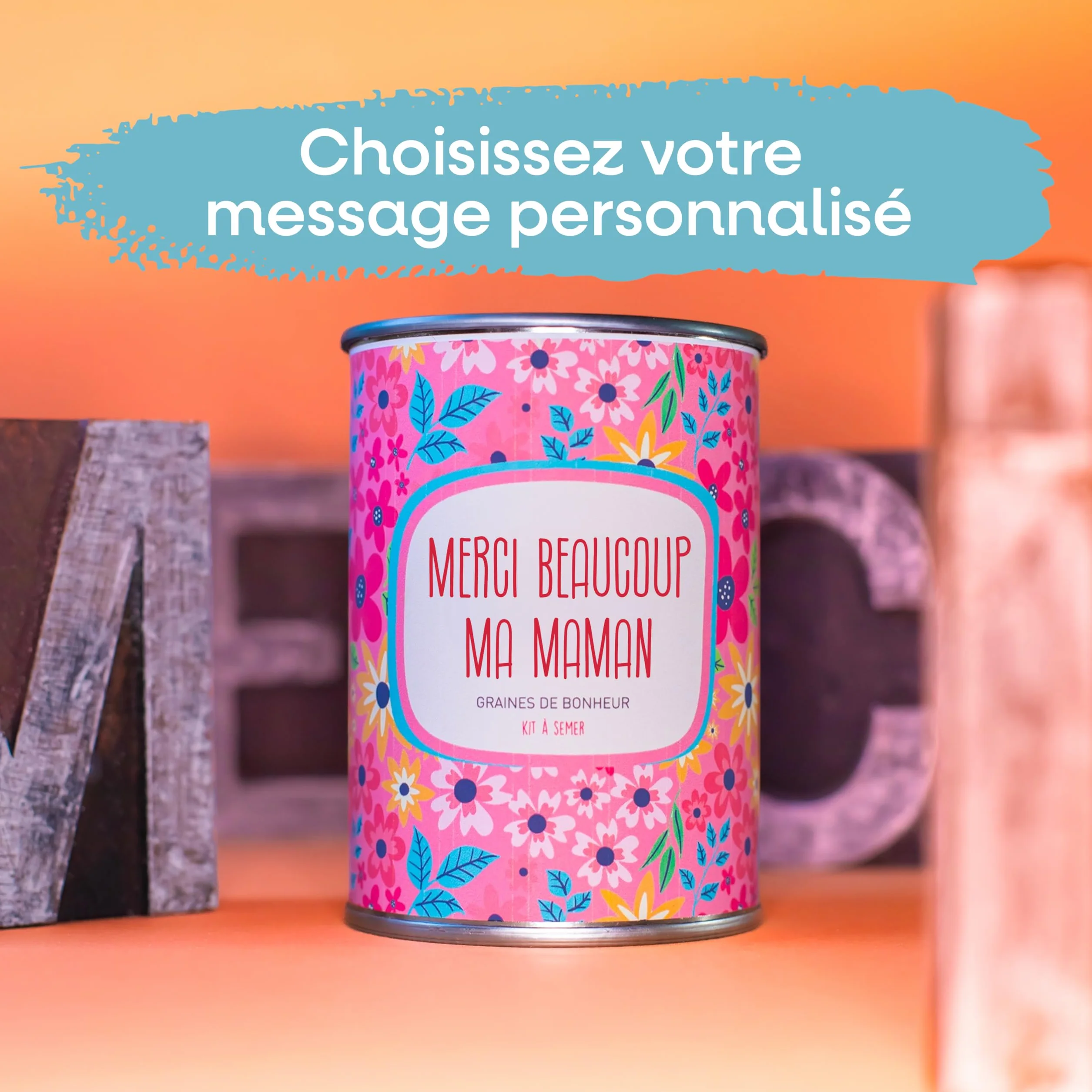 Mauvaises Graines© Kit de Graines de Fleurs Message Personnalisé Idée Cadeau Original Fabriqué en France