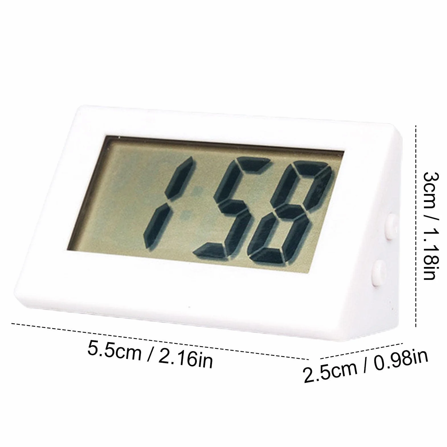 Horloge Numérique Petite Réveil de Voyage Chevet Pendulette Bureau Pile Bouton