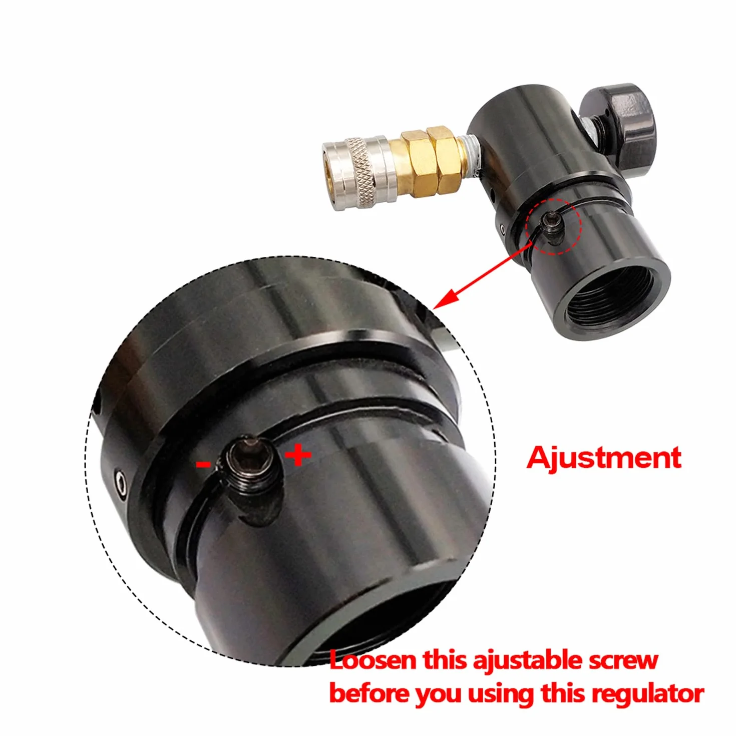 GEN2 HPA Micro MR Régulateur d'air W/US Foster Coupleur W/Remote Coil Tuyau 300 psi Manomètre Pression de sortie 40PSI-200PSI