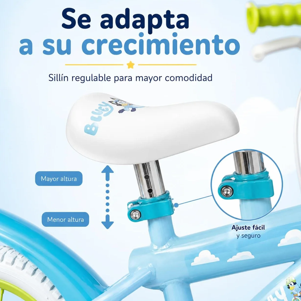 TOIMSA Vélo Bluey 14" (4/6 Ans)