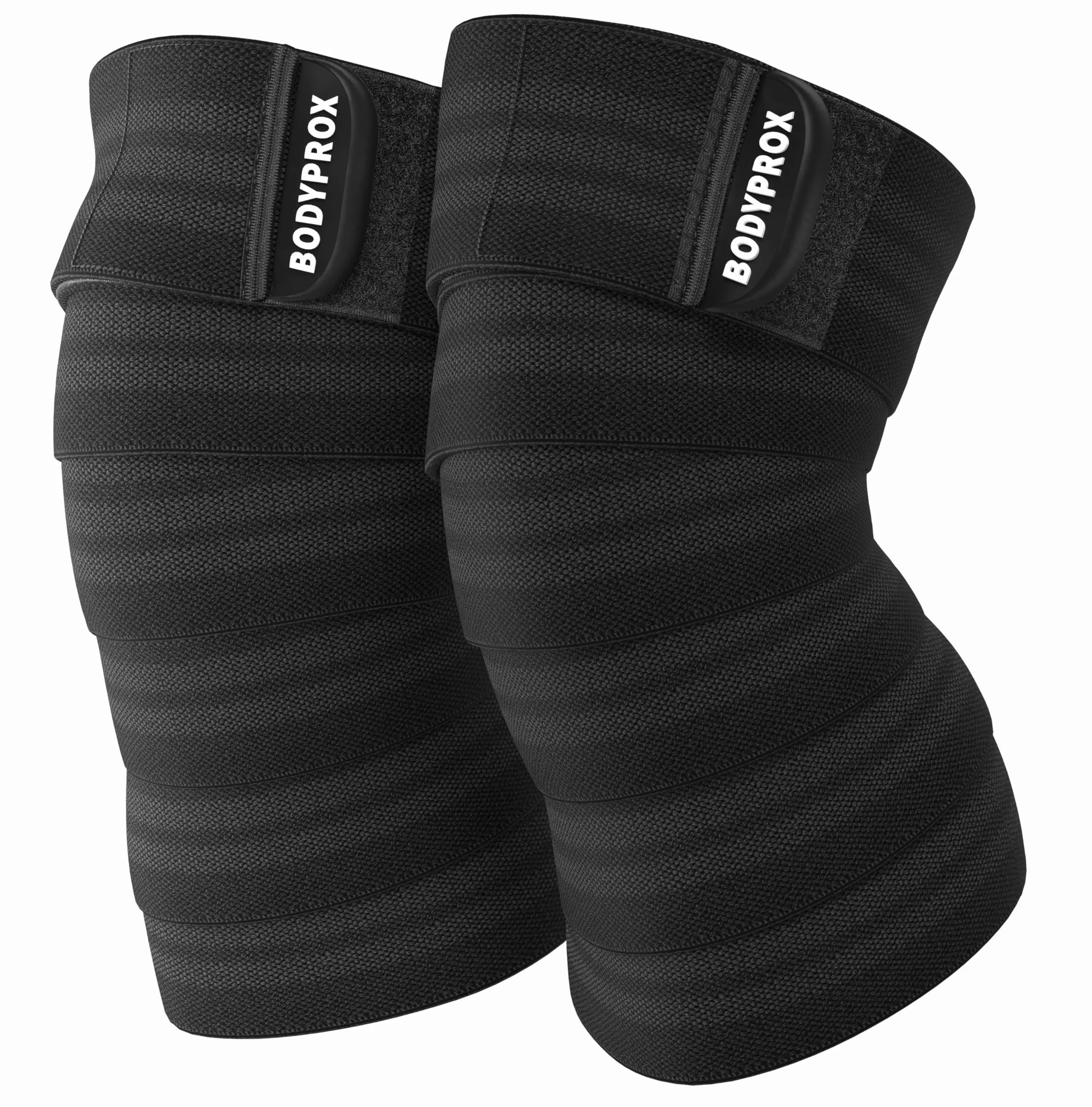 Bodyprox Lot de 2 genouillères pour squats, haltérophilie, presse des jambes et entraînement croisé, genouillère pour homme et femme