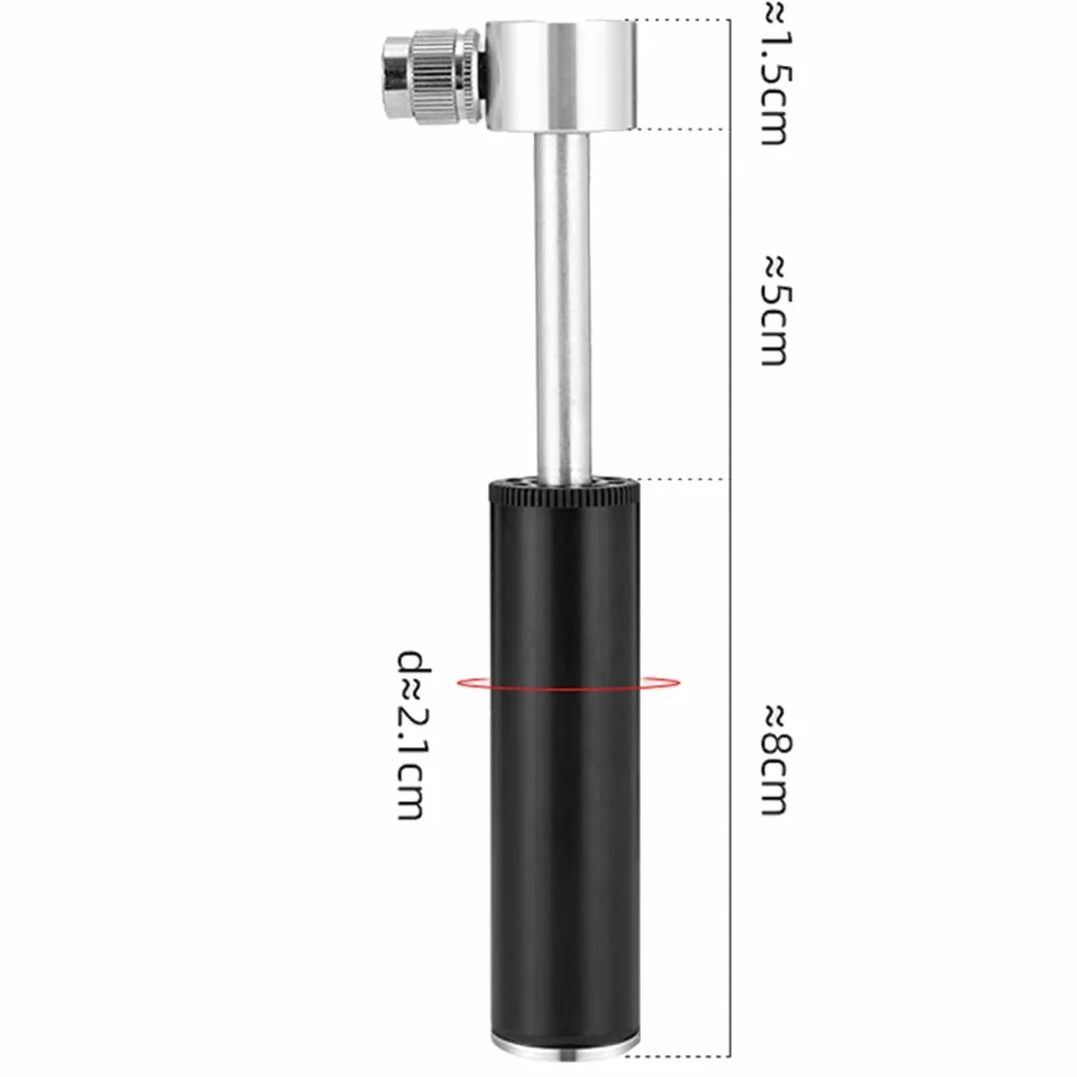 Mini pompe à vélo portable en aluminium, facile à gonfler, pompe de basket-ball, pompe à air haute pression 120 psi, pompe de route, pour vélo de route, VTT et ballon