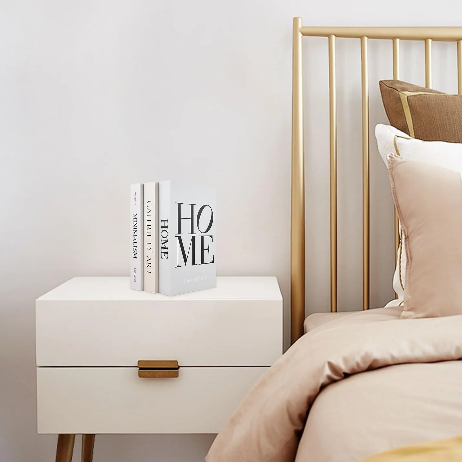 Faux Livre Decoration Magnétique Serre-Livres Empilables avec Rangement, pour Bureau Salon