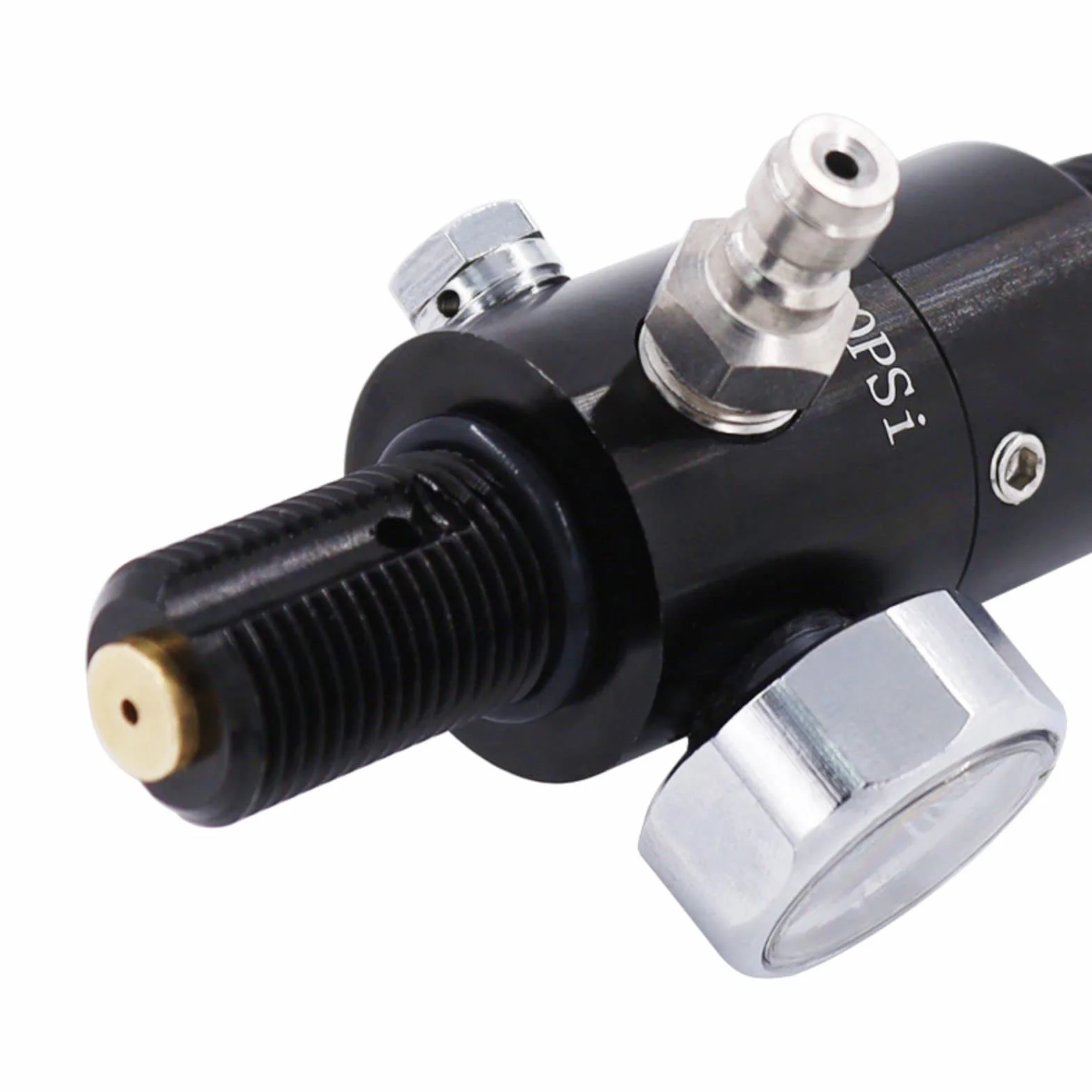 TUXING Régulateur et manomètre 4500 PSI pour Bouteille d'air comprimé de Paintball, en Aluminium Durable, Compatible avec Les Bouteilles d'air comprimé PCP, CO2 et Azote