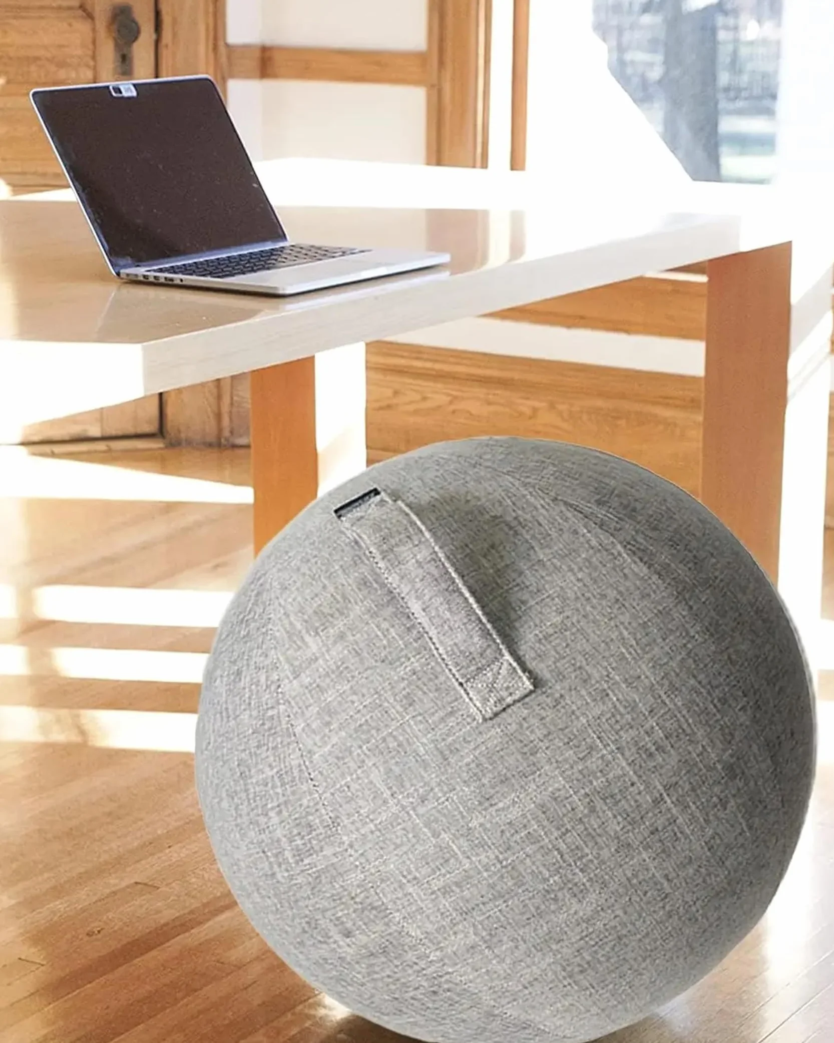 Housse Ballon Gym 65cm, Bleu, 1 Pièce - Ballon de Fitness, Anti-saleté, Durable, Antidérapant